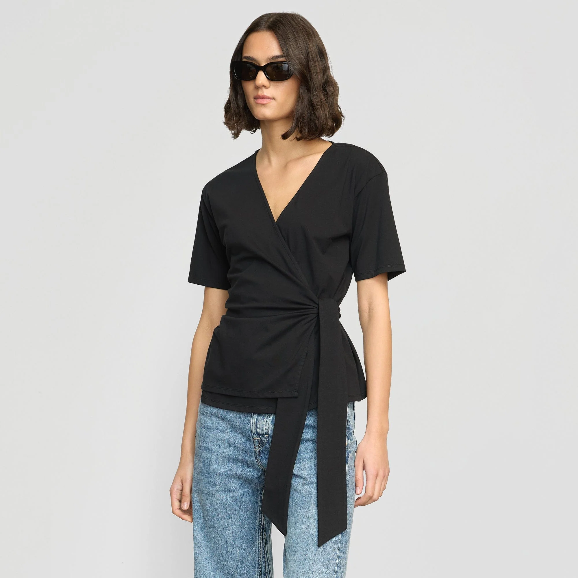 Sena Organic Cotton Wrap Tee