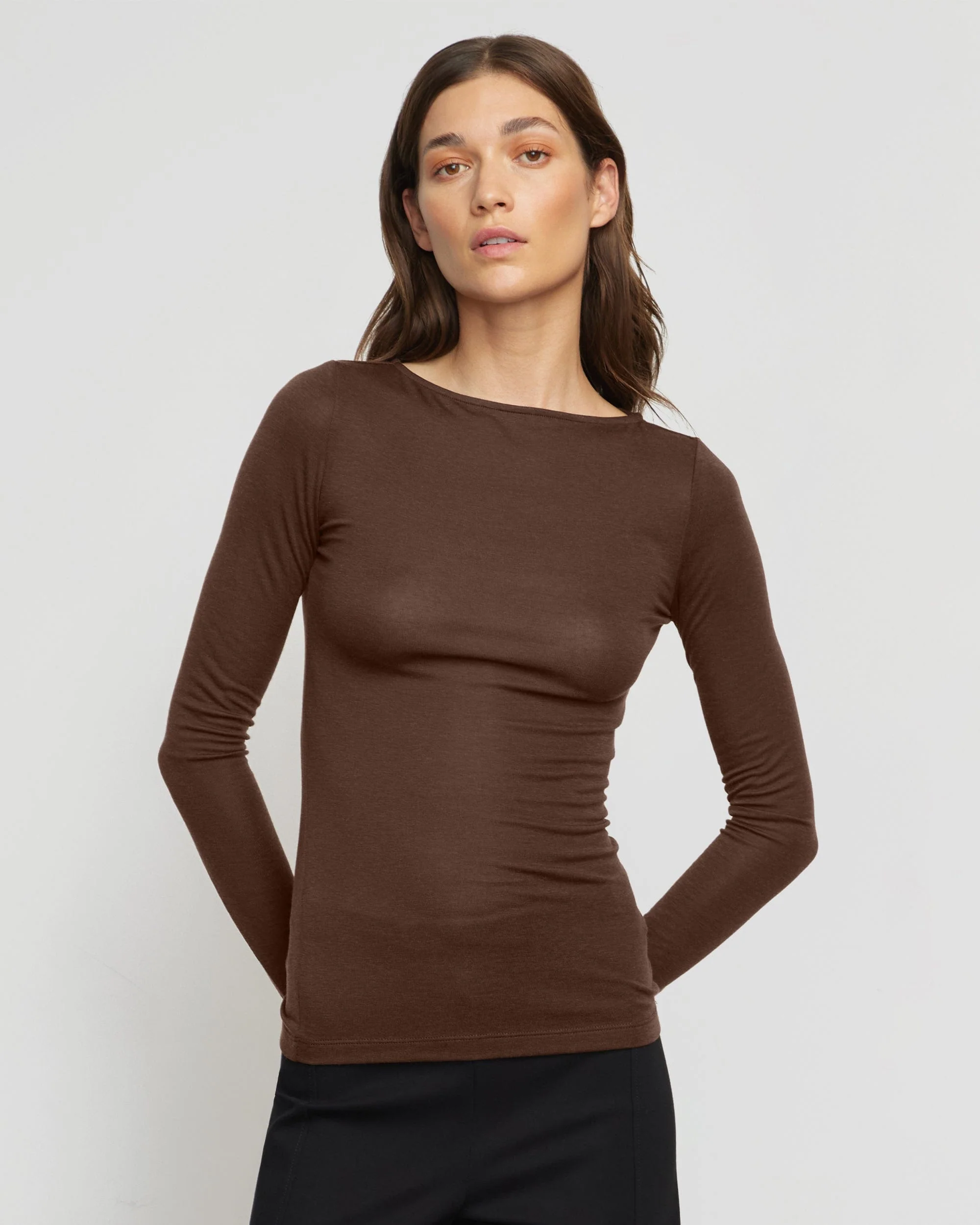 Lana Tencel-Wool Semi-Sheer Tee