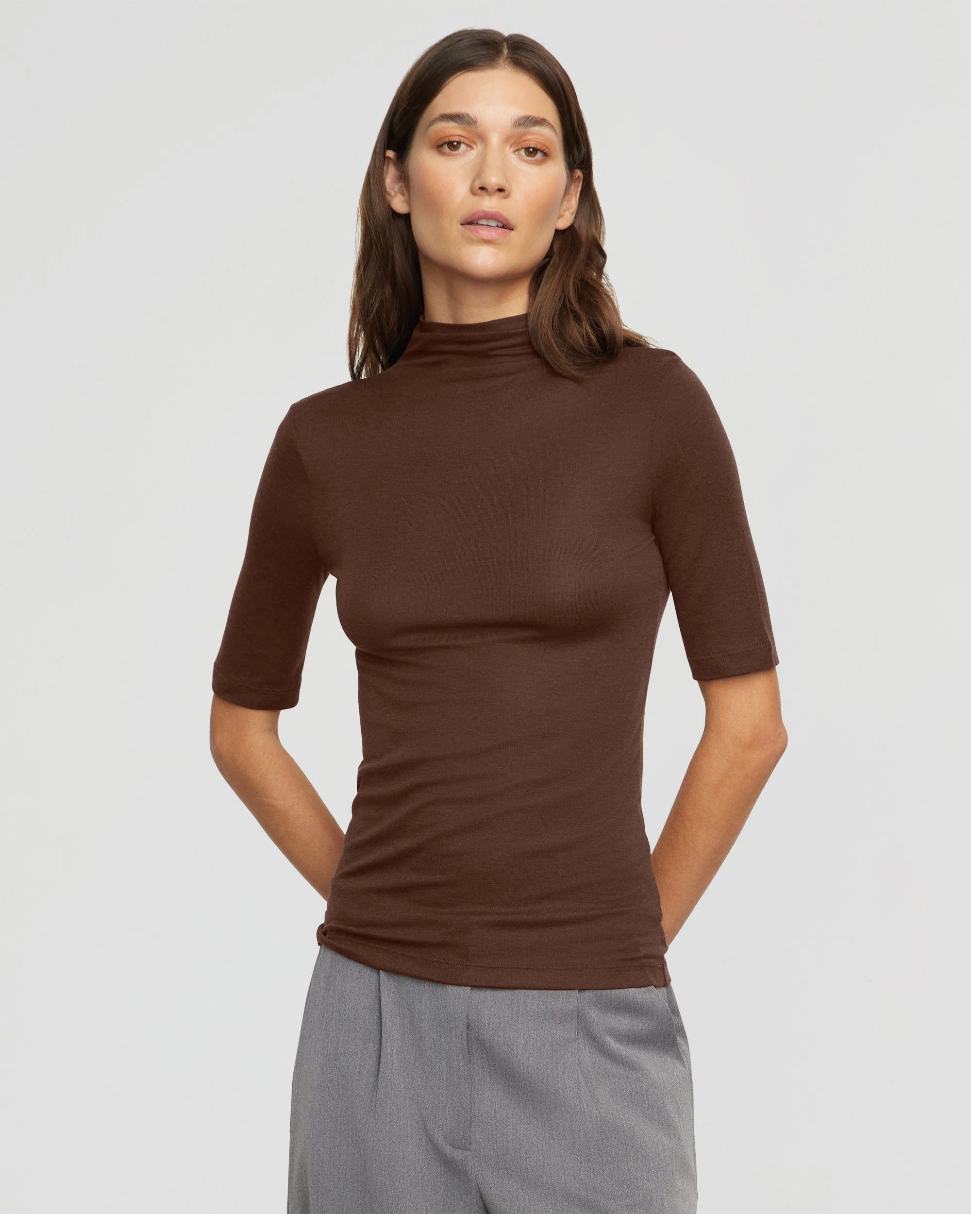 Gina Tencel-Wool Semi-Sheer Tee