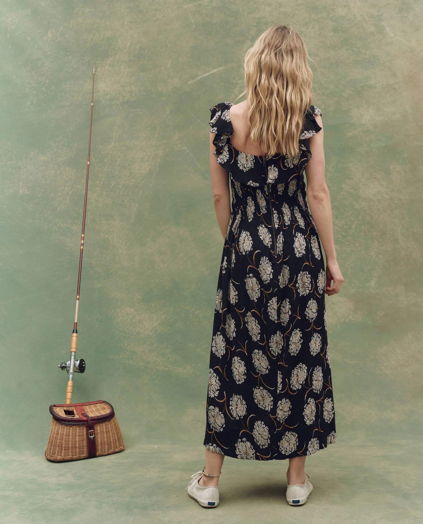 The Havana Dress. -- Black Dancing Floral