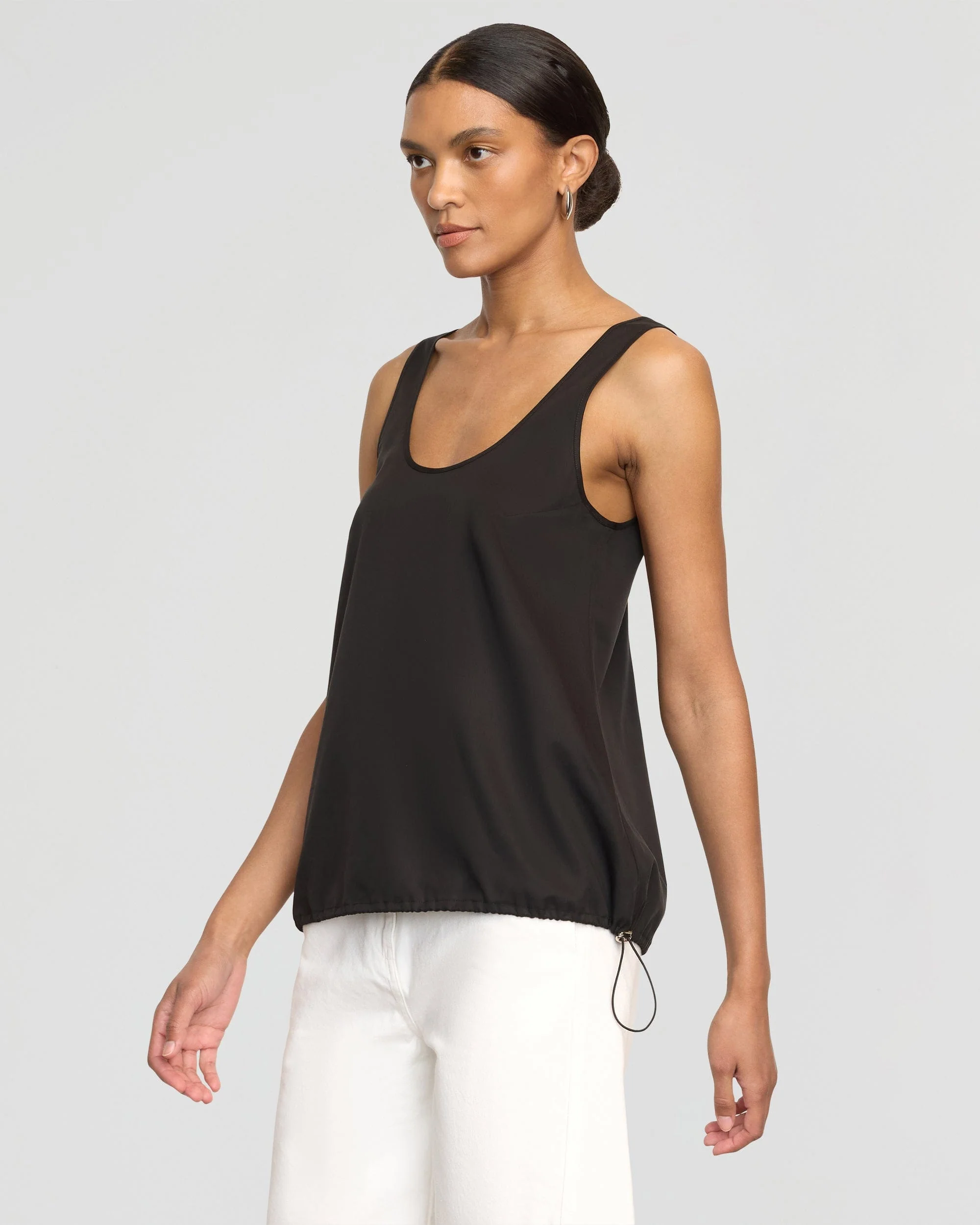 Miller Drawstring-Hem Tencel-Blend Tank