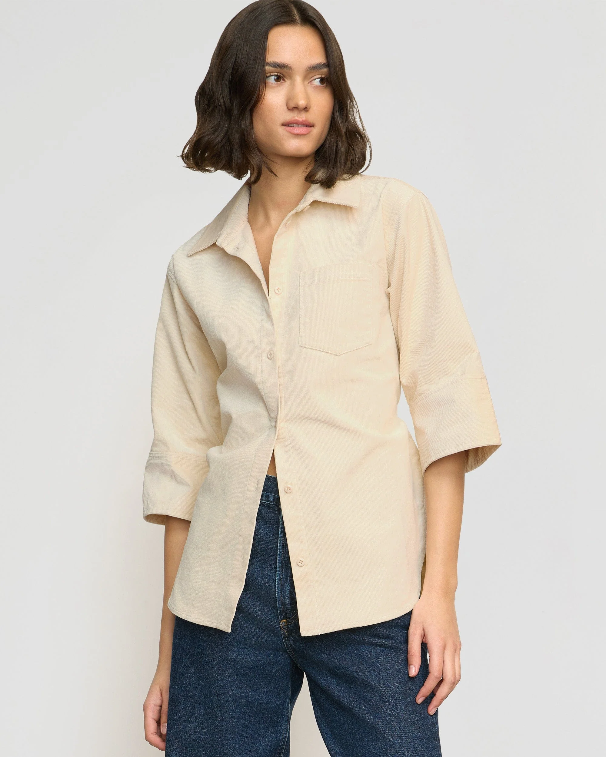 Remi Corduroy Button Shirt