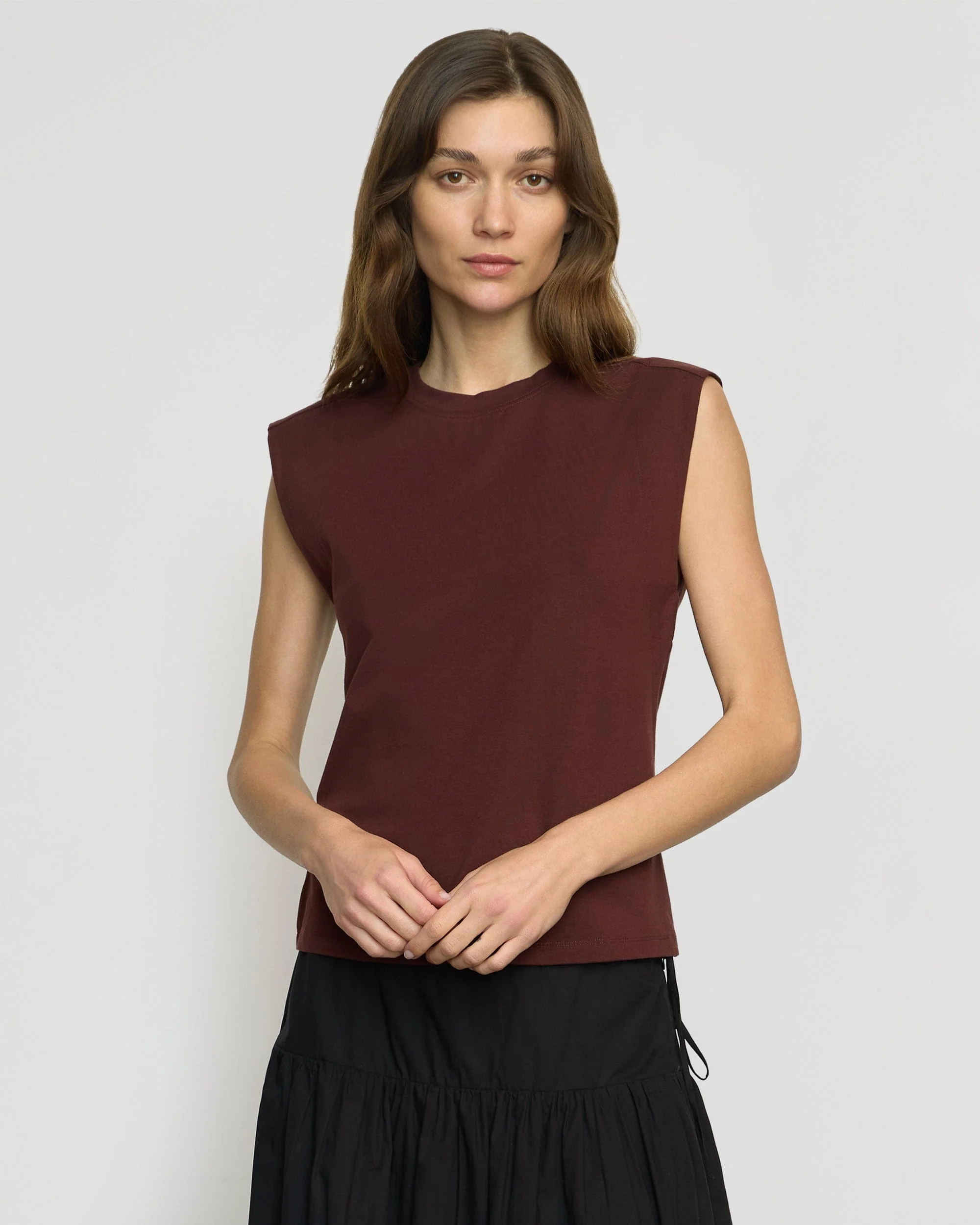 Nana Organic Cotton Structured-Shoulder Tee