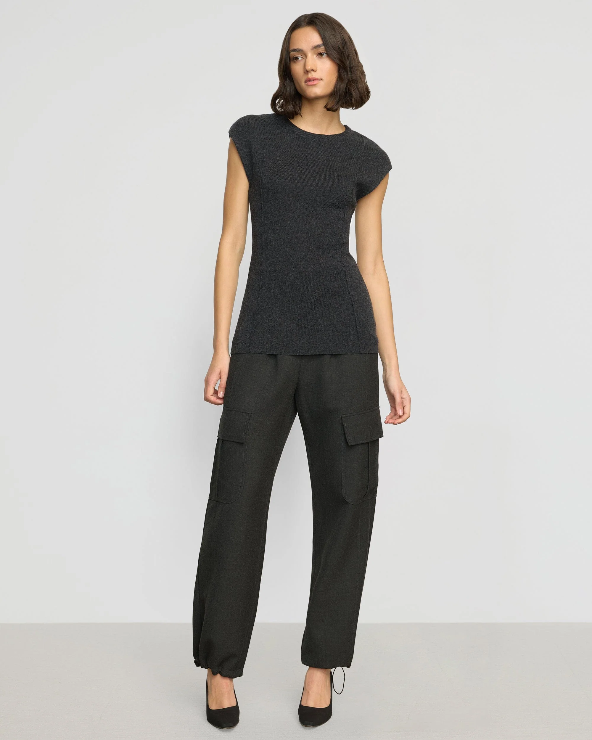 Alani Organic Cotton-Wool Knit Top