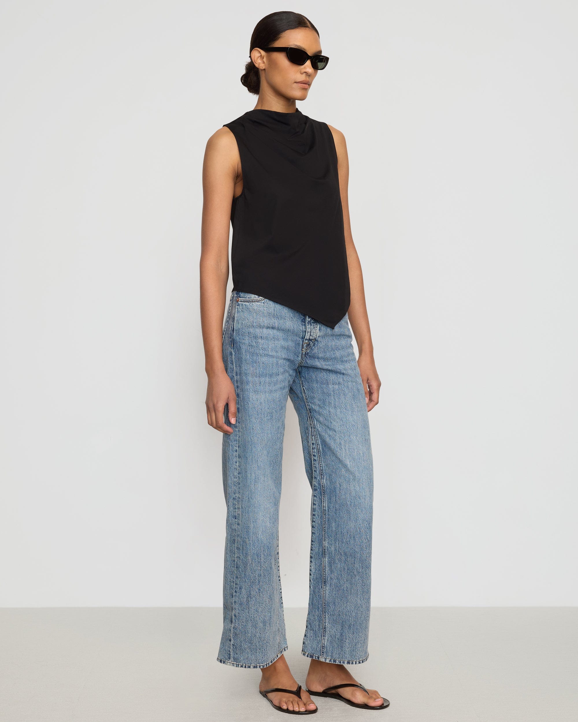 Marjorie Asymmetric-Hem Tee