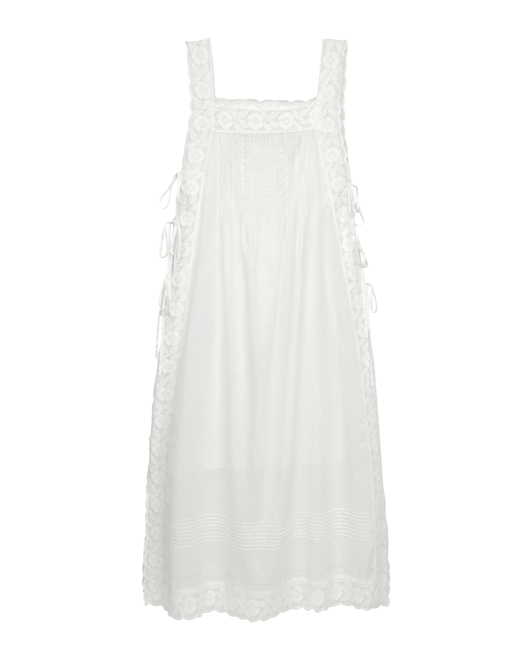 The Attic Lace Dress. -- White