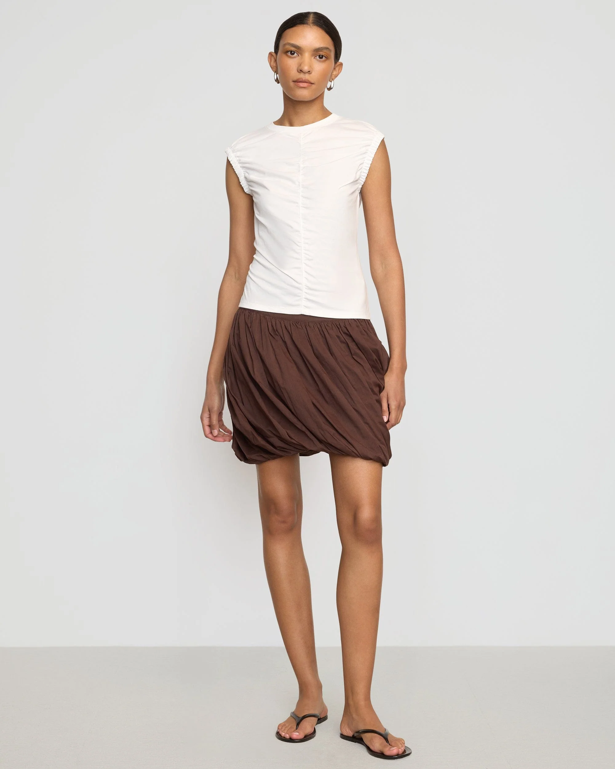 Lior Elasticated Cap-Sleeve Tank
