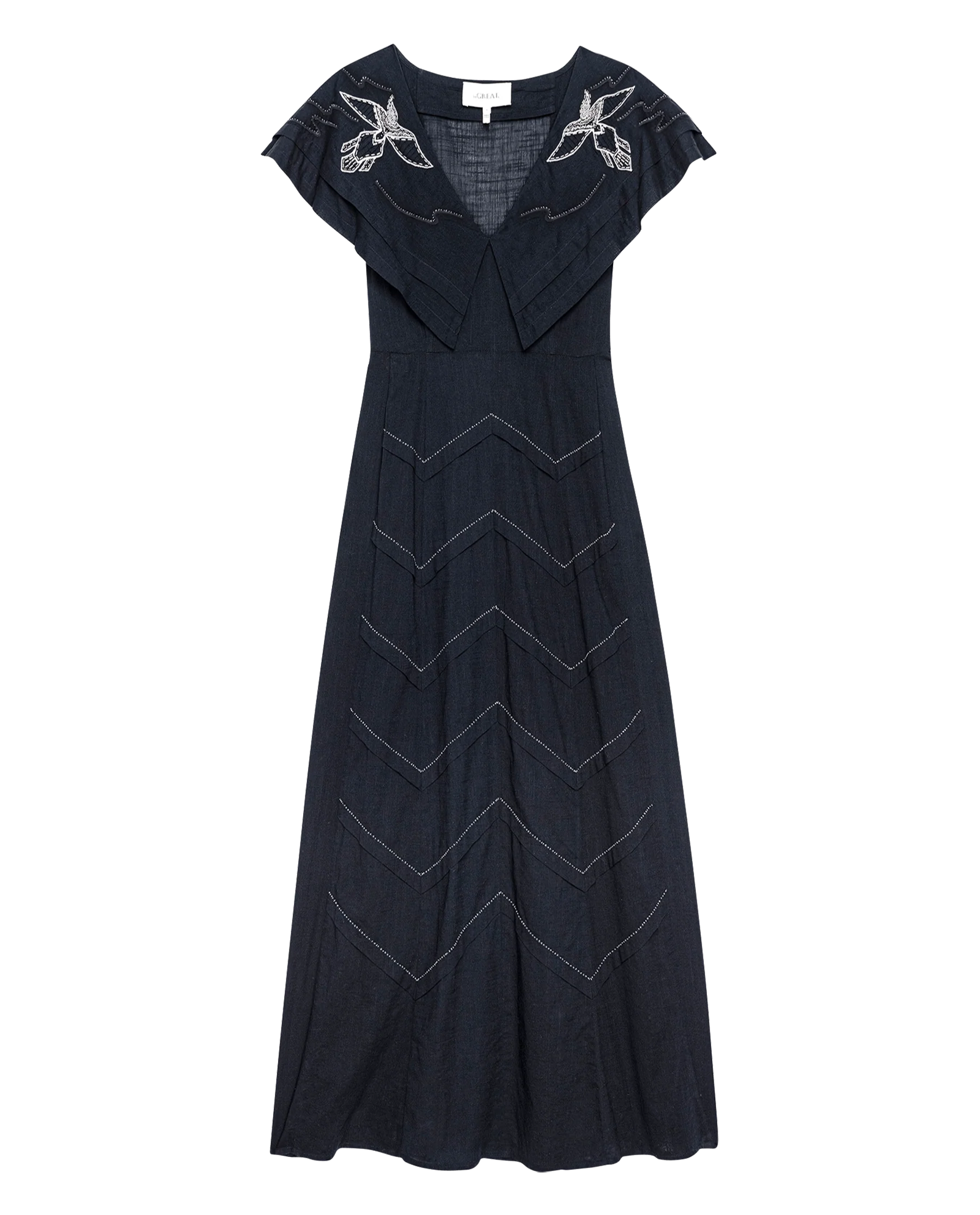The Beaded Partridge Dress. -- Black
