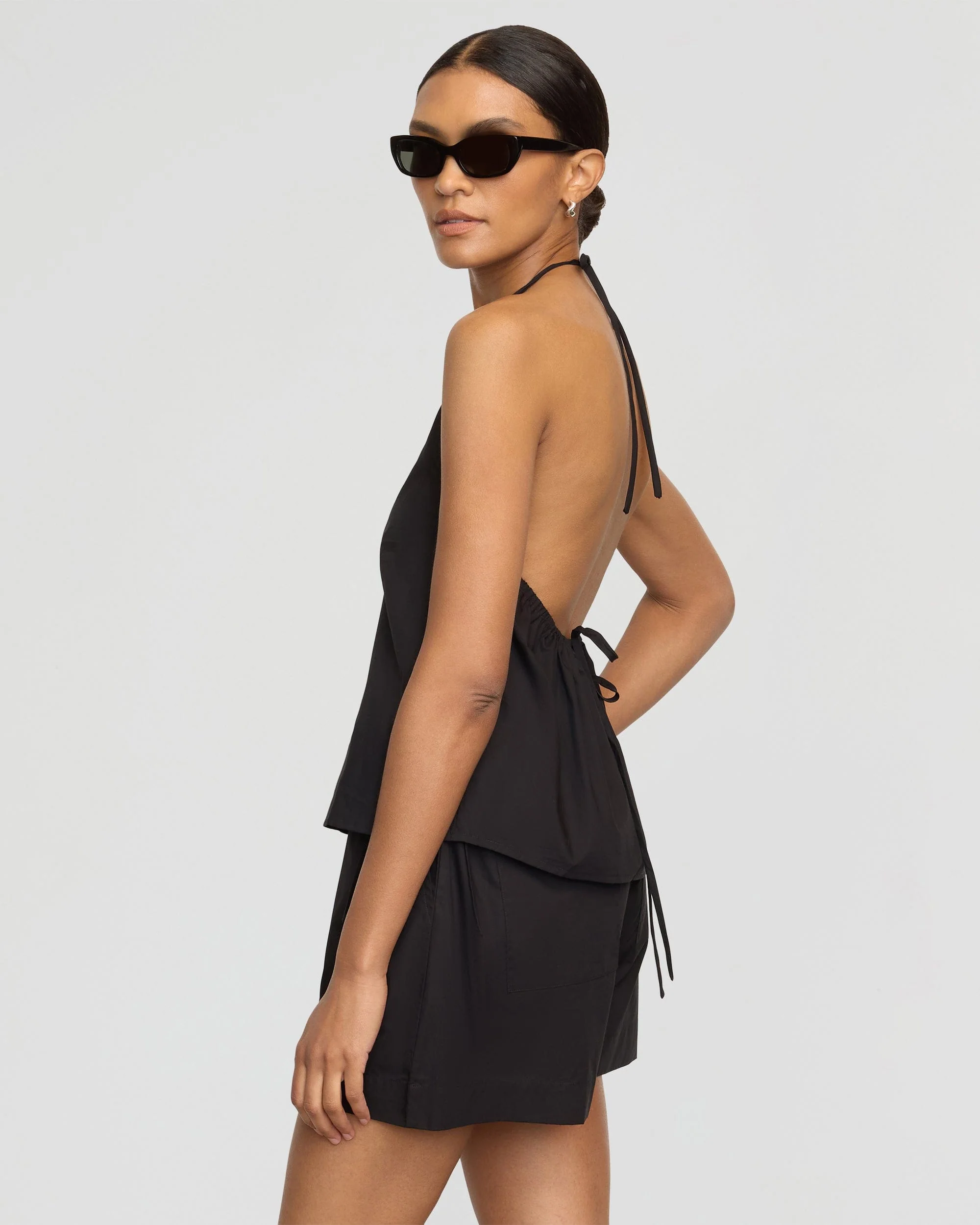 Vesna Organic Cotton V-Neck Halter Top