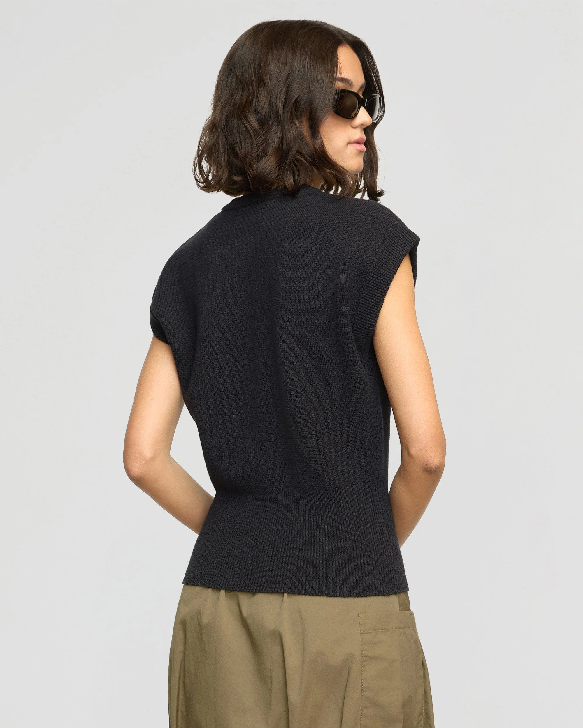 Solea Button Knit Vest