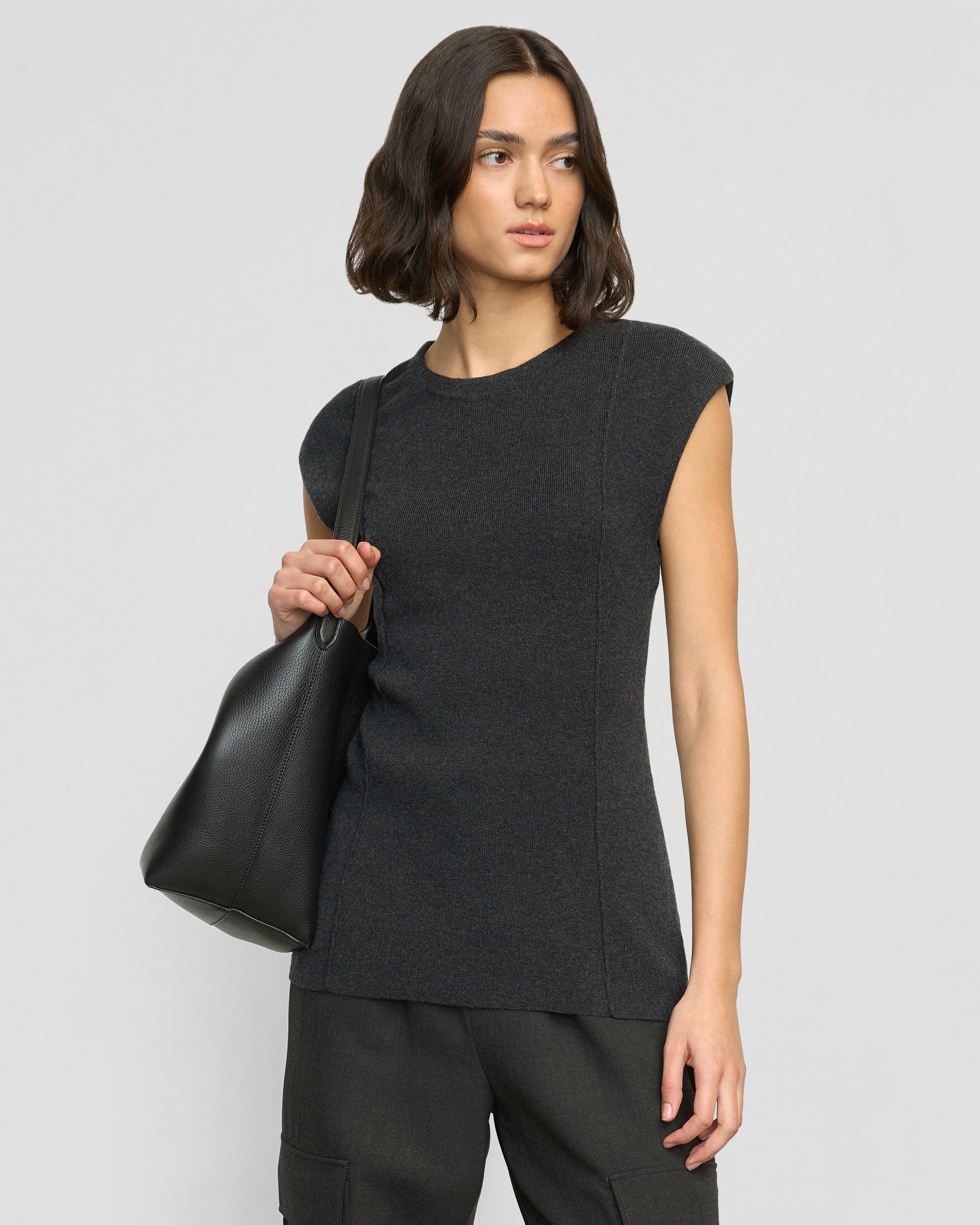 Alani Organic Cotton-Wool Knit Top