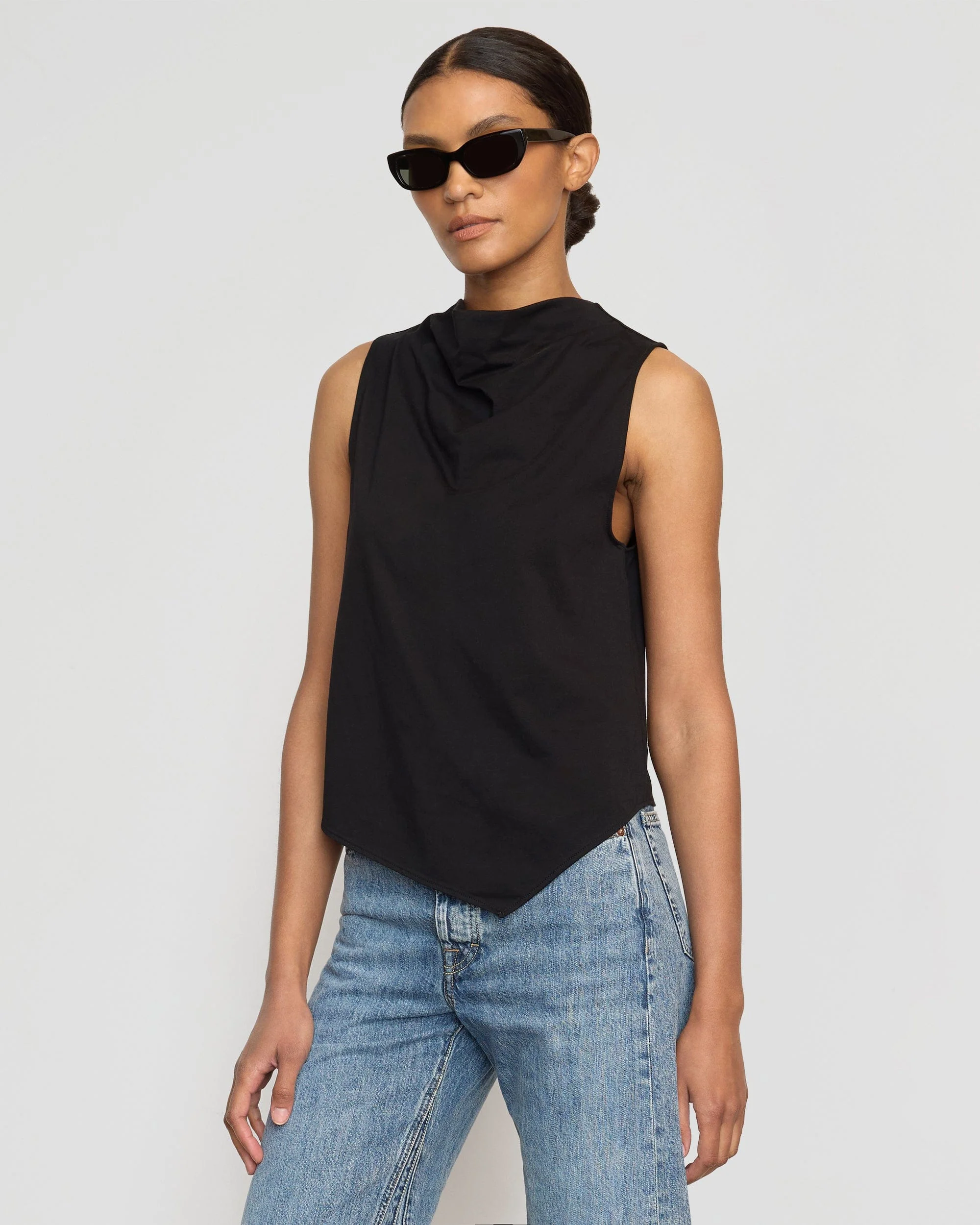 Marjorie Asymmetric-Hem Tee