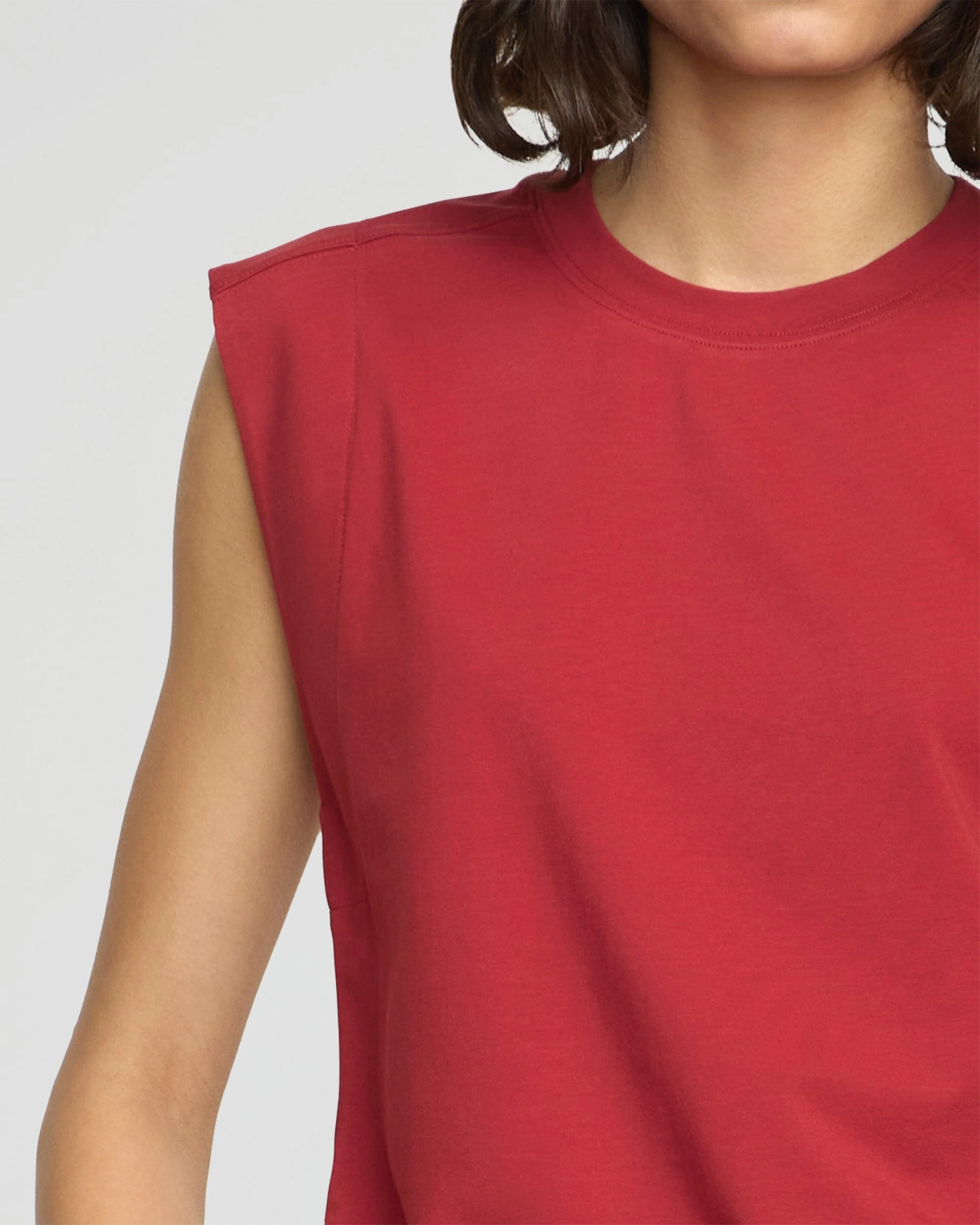 Nana Organic Cotton Structured-Shoulder Tee