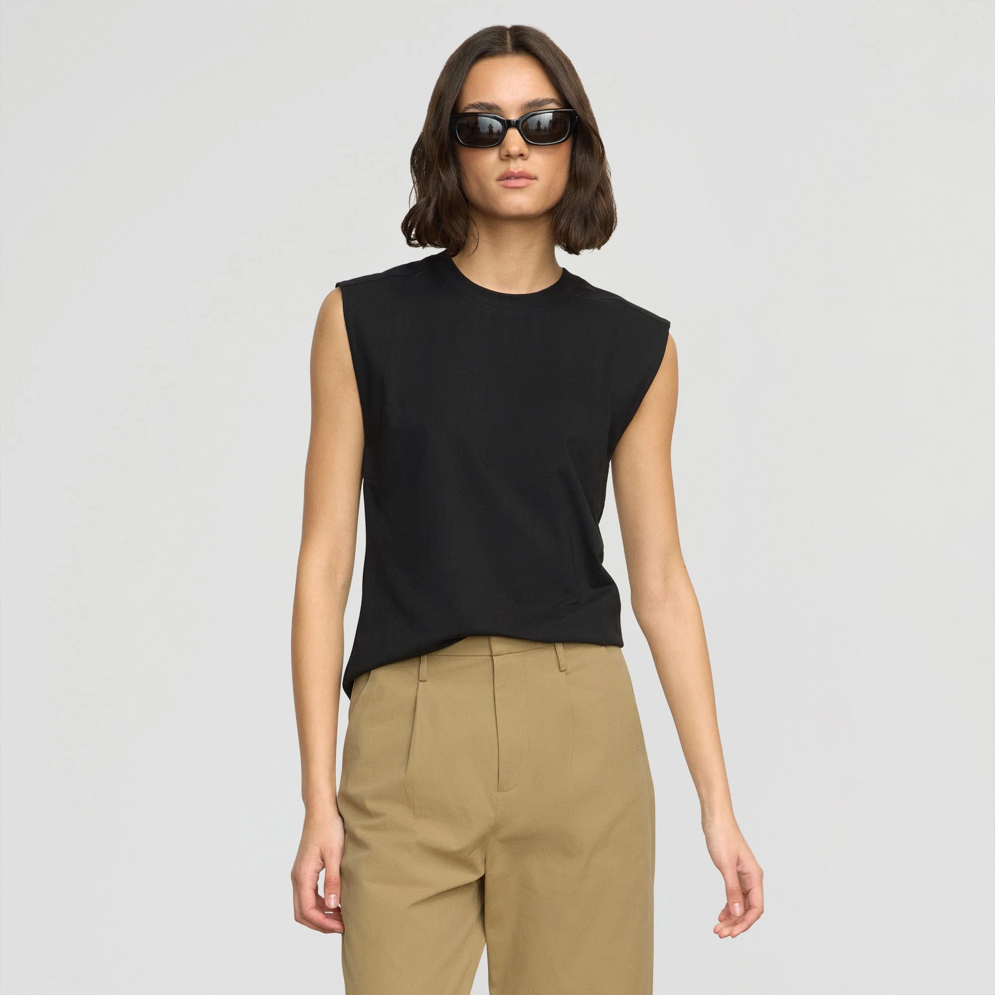 Nana Organic Cotton Structured Shoulder Tee