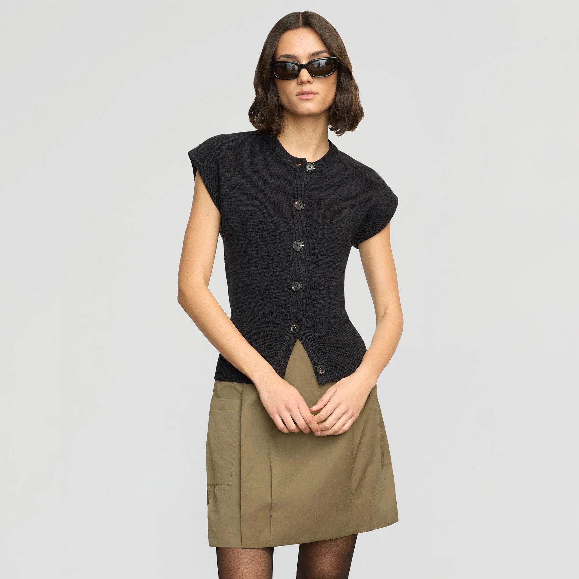 Solea Button Knit Vest