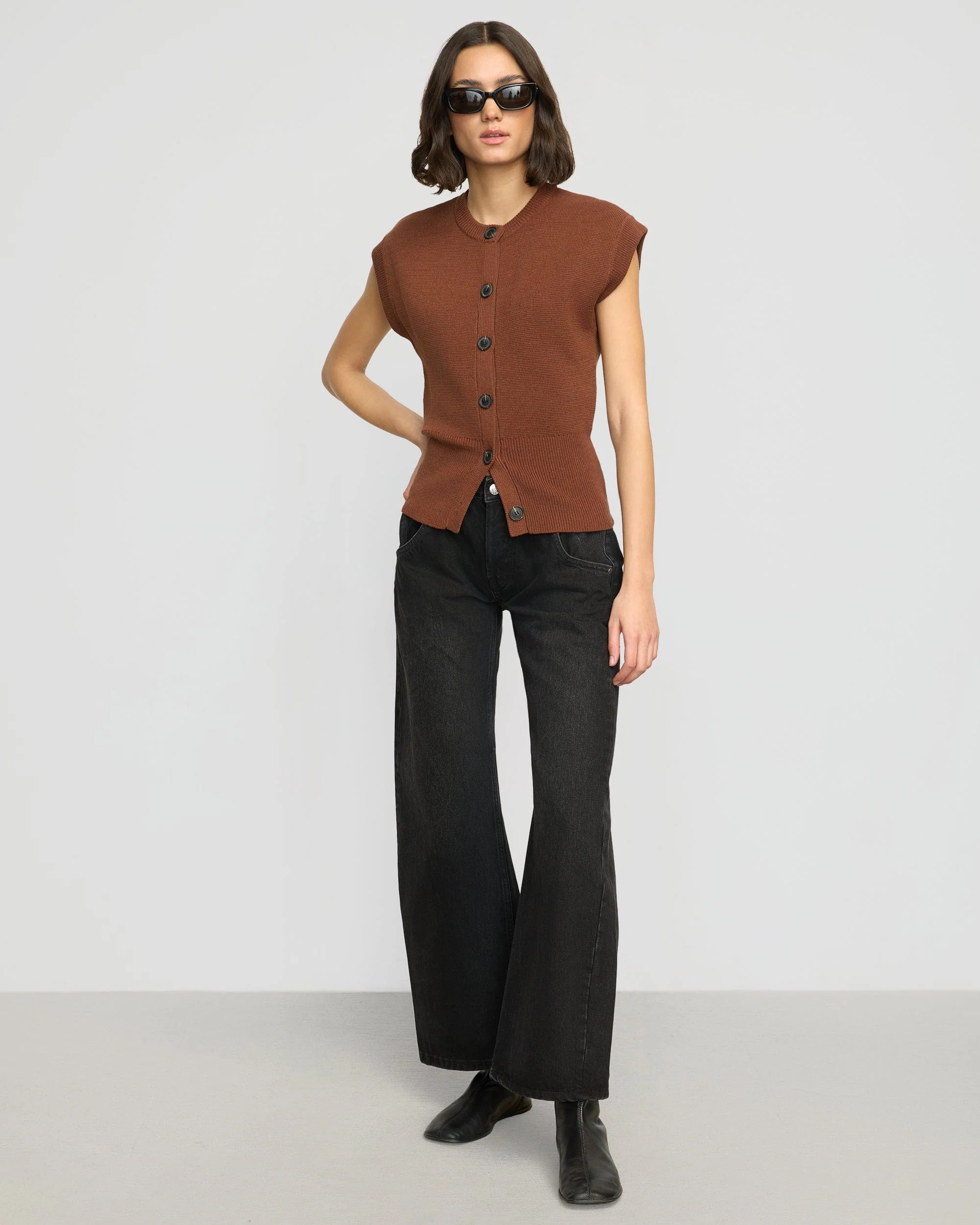 Solea Button Knit Vest