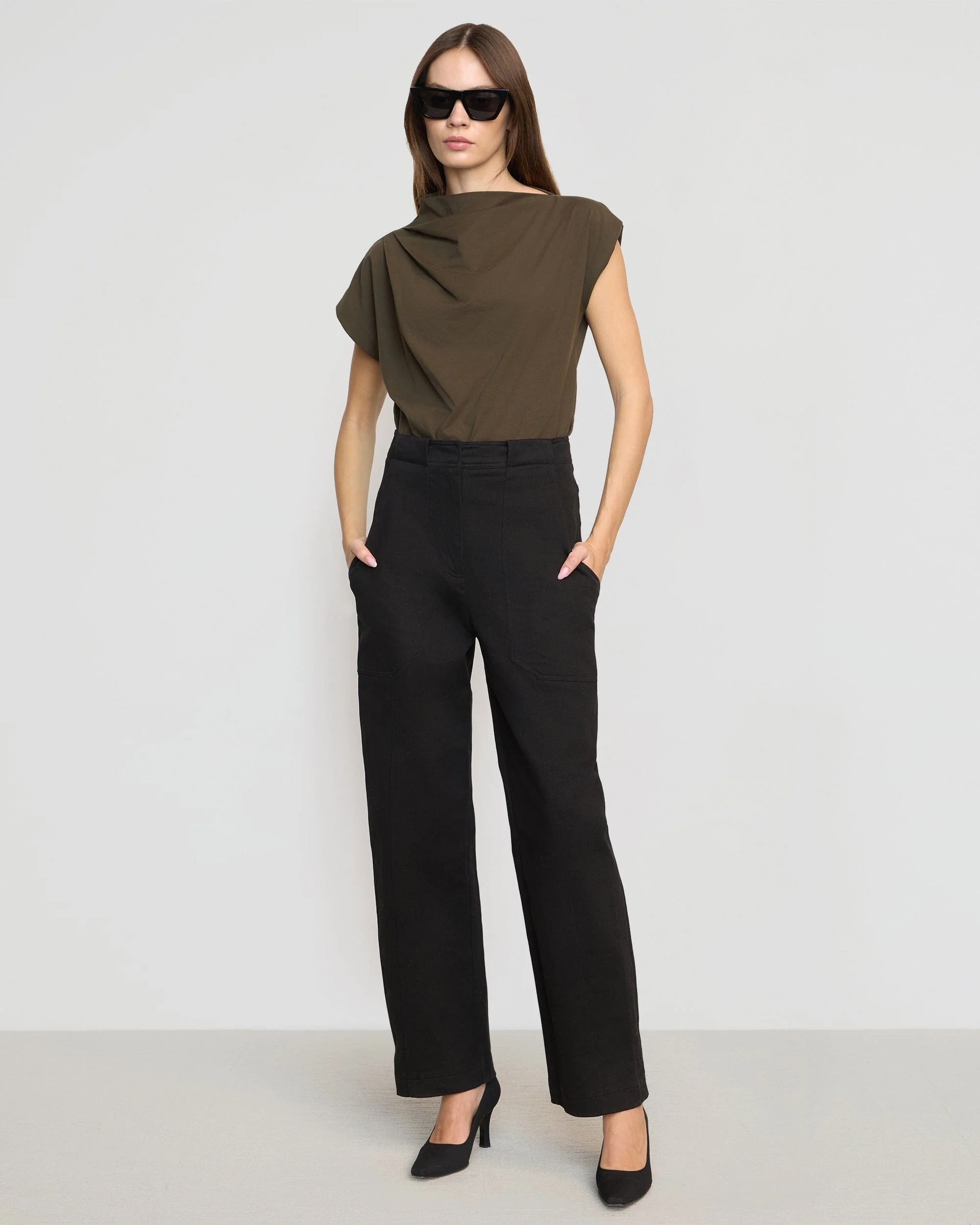 Kenny Asymmetric-Neck Tee