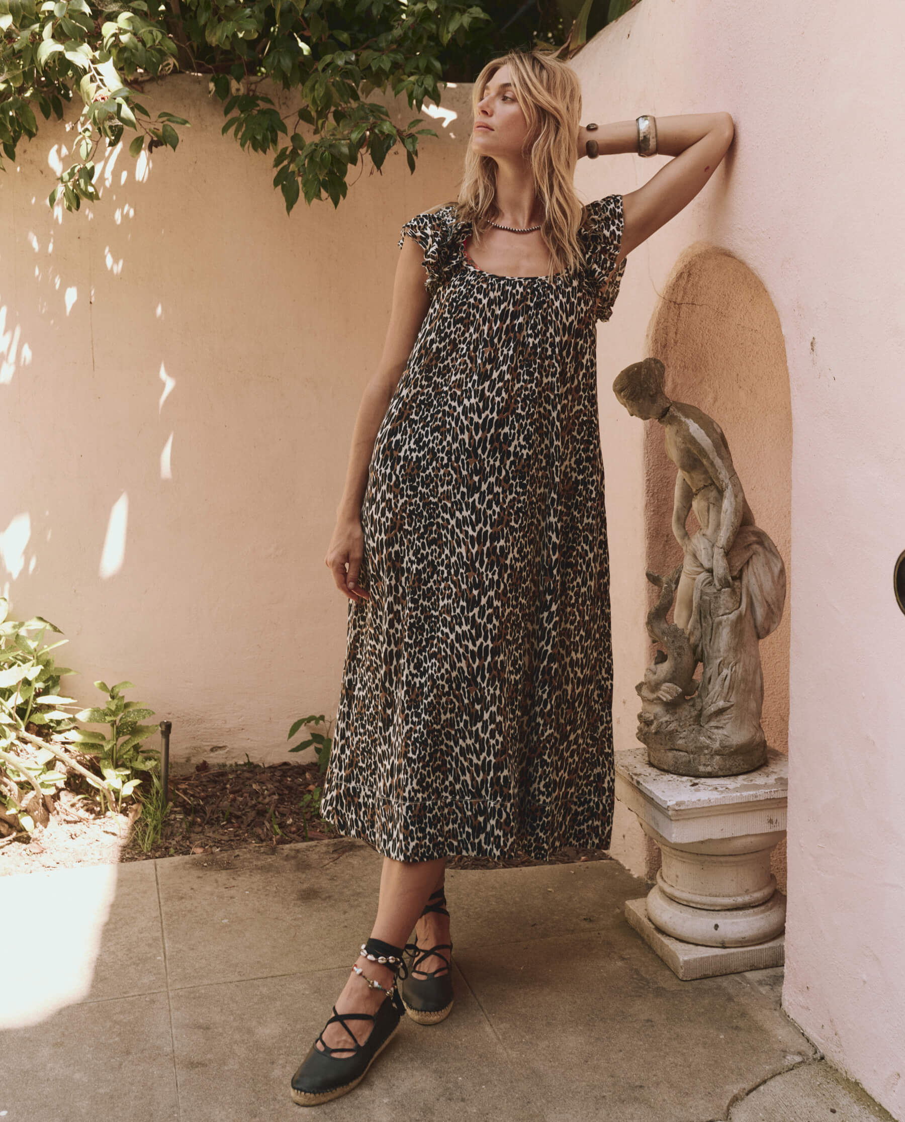 The Ruffle Coverup. -- Leopard