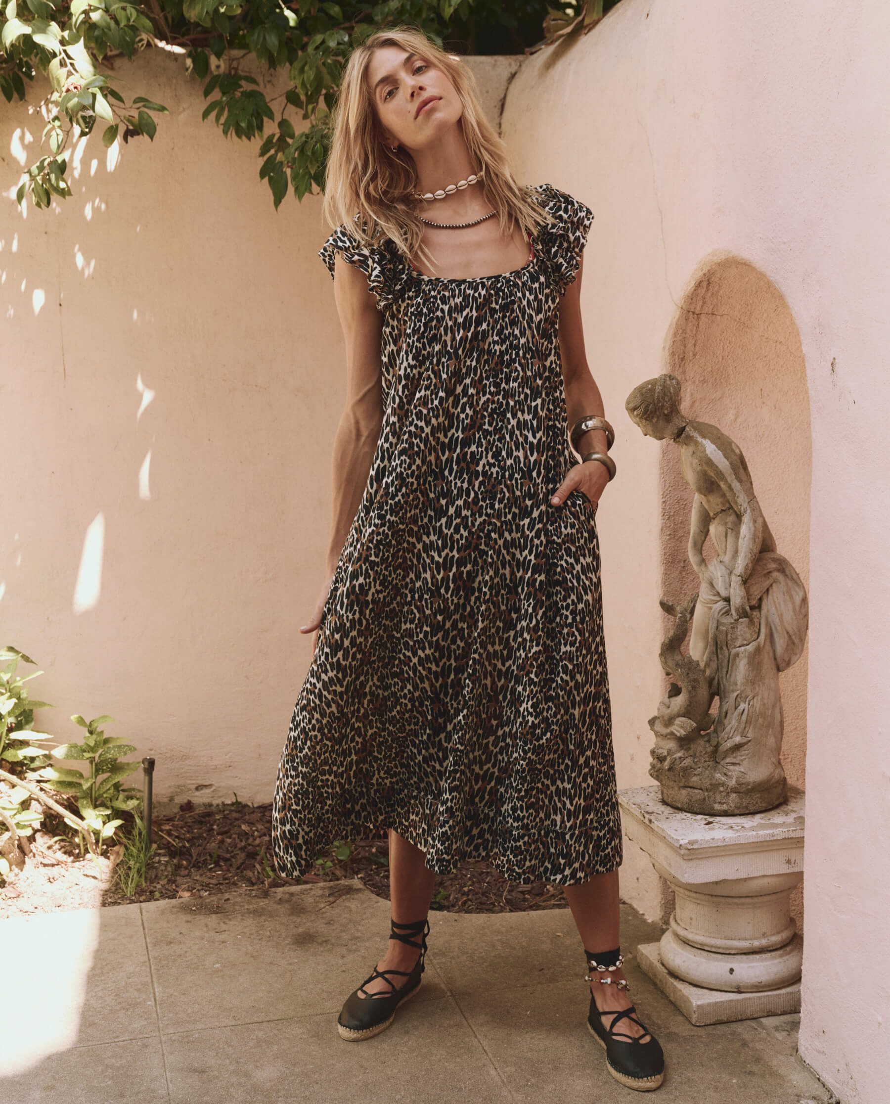 The Ruffle Coverup. -- Leopard