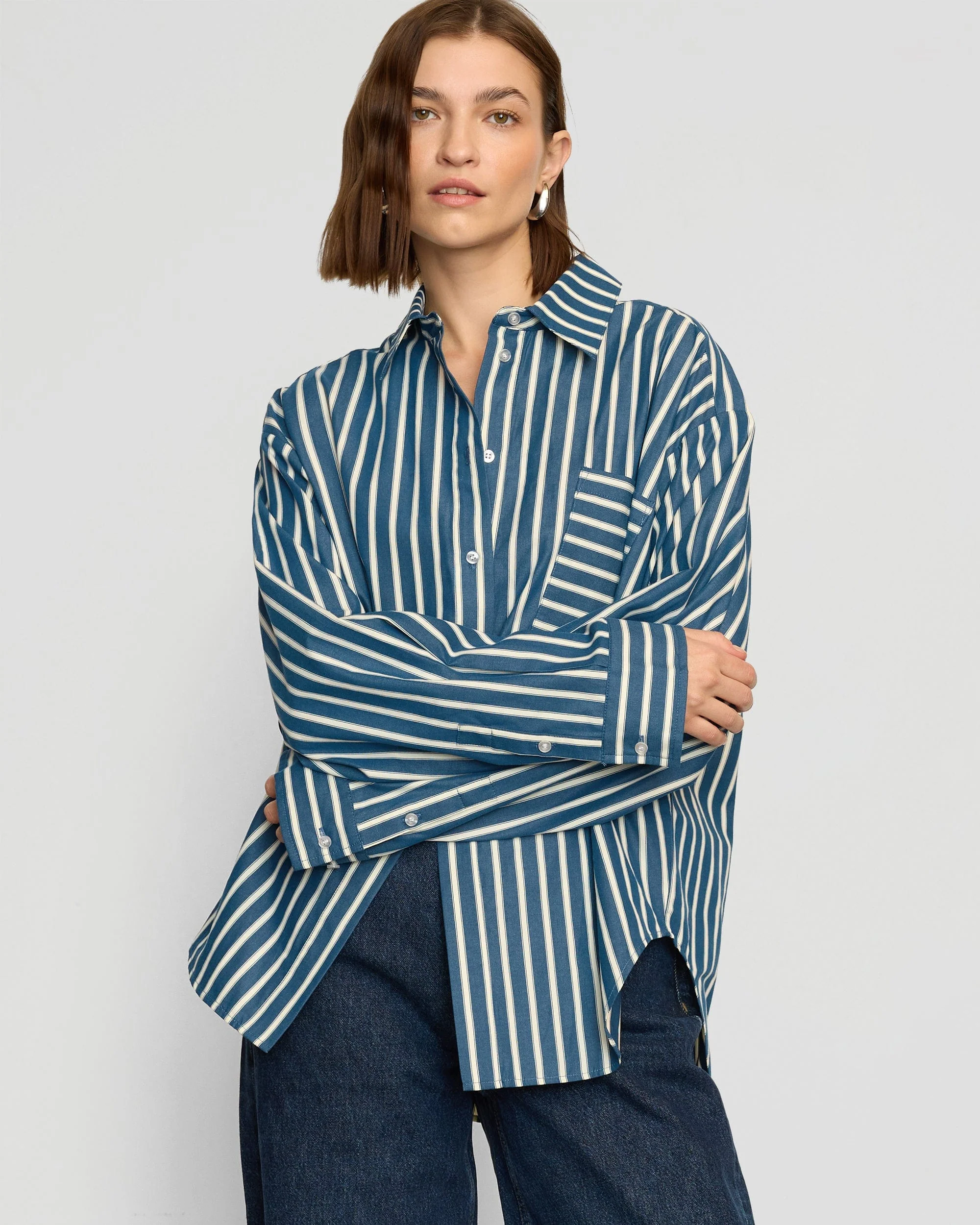 Tariro Oversized Striped Shirt