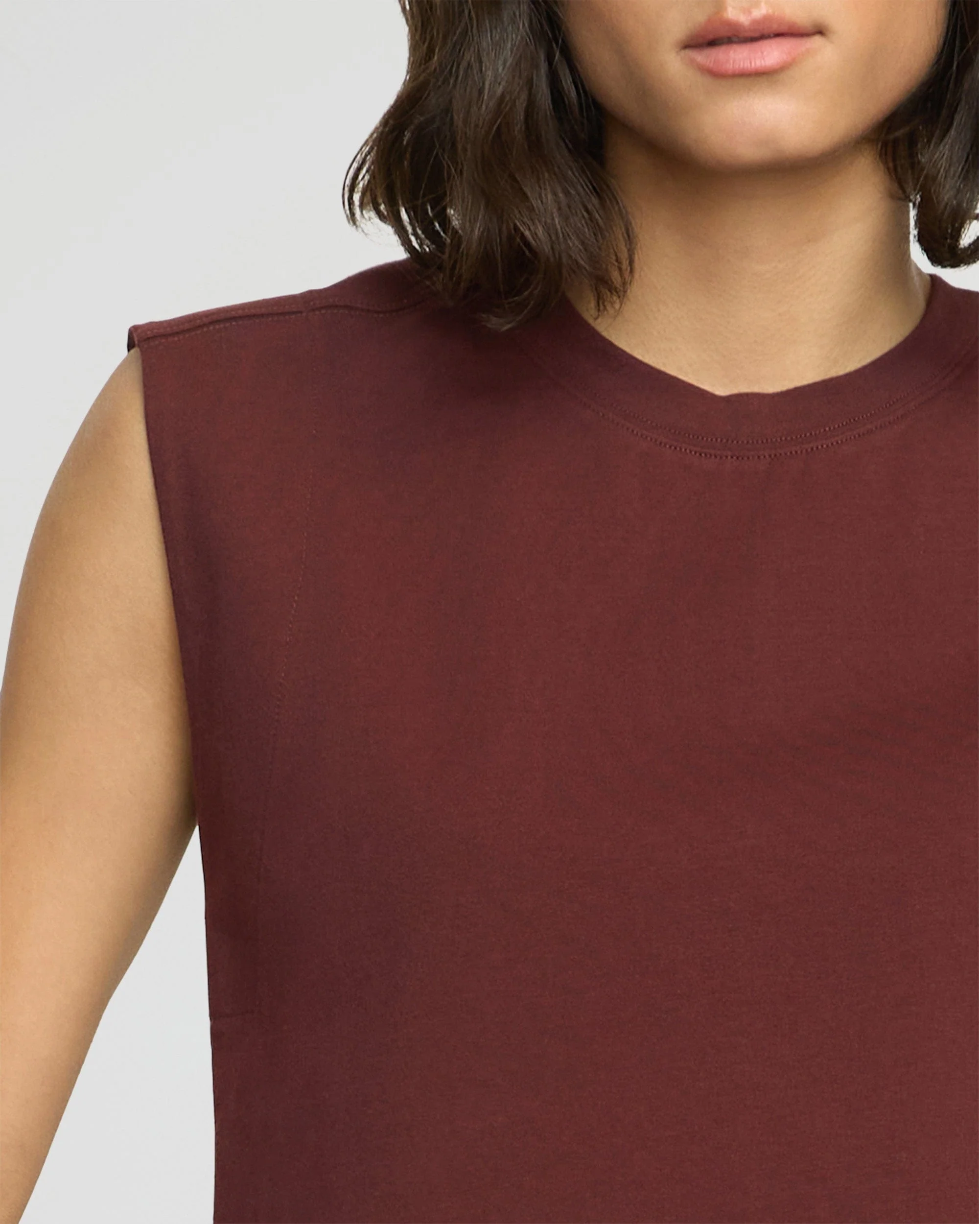 Nana Organic Cotton Structured-Shoulder Tee