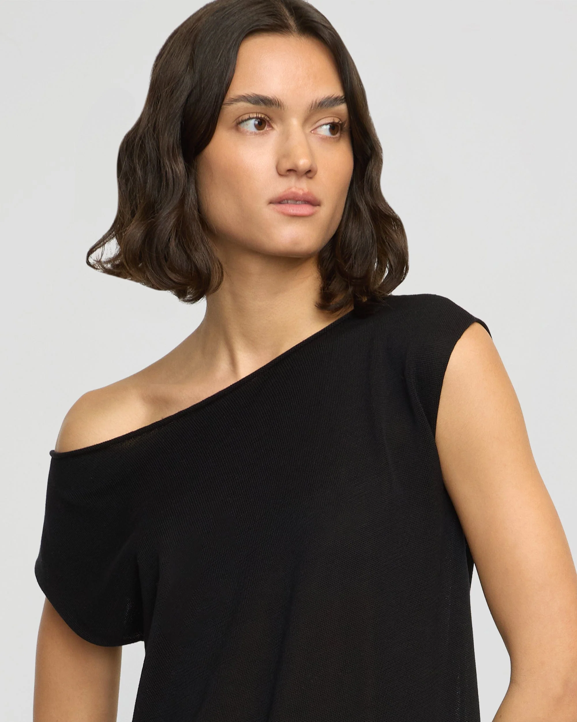 Hanna Off-Shoulder Tencel-Wool Top