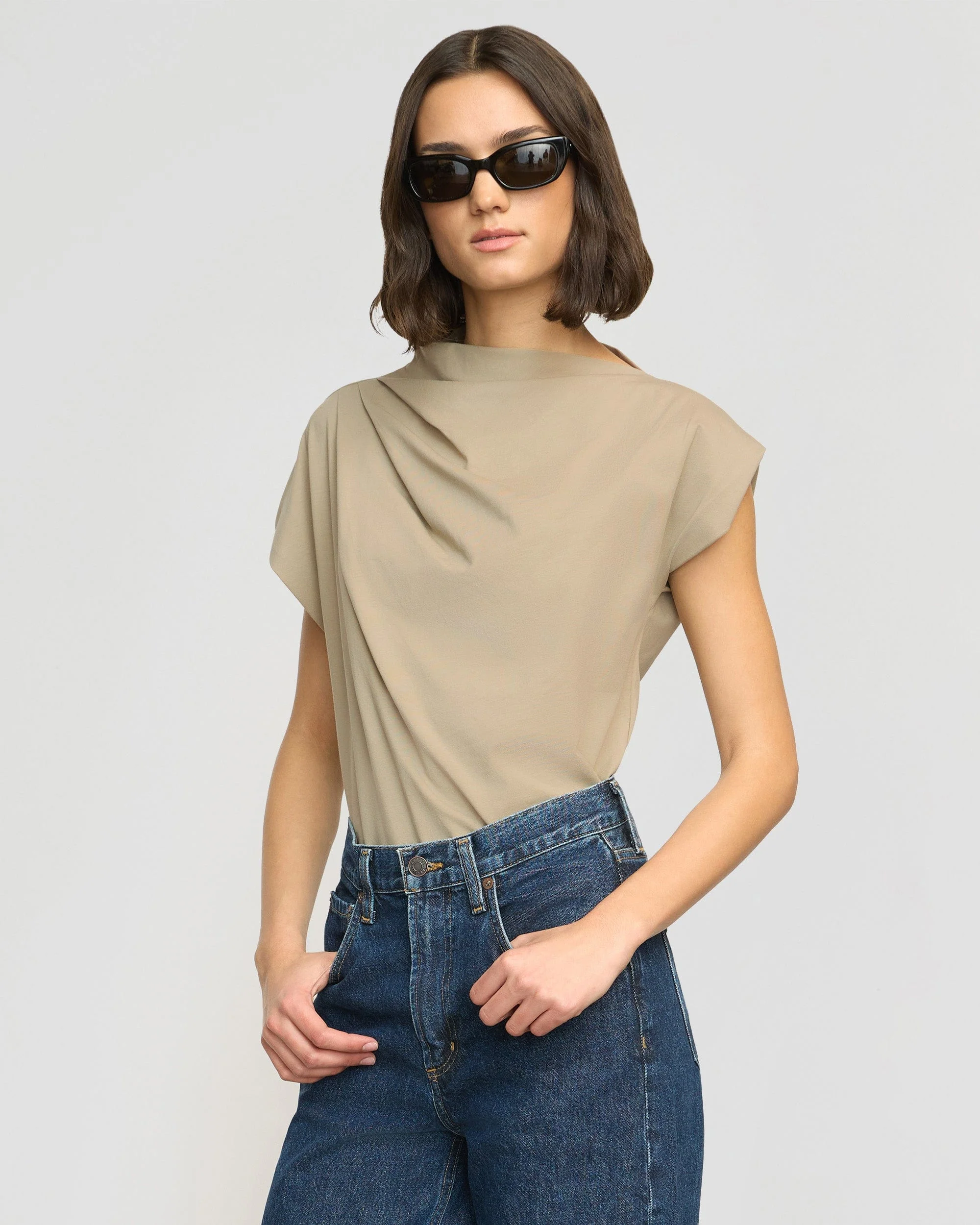 Kenny Asymmetric-Neck Tee
