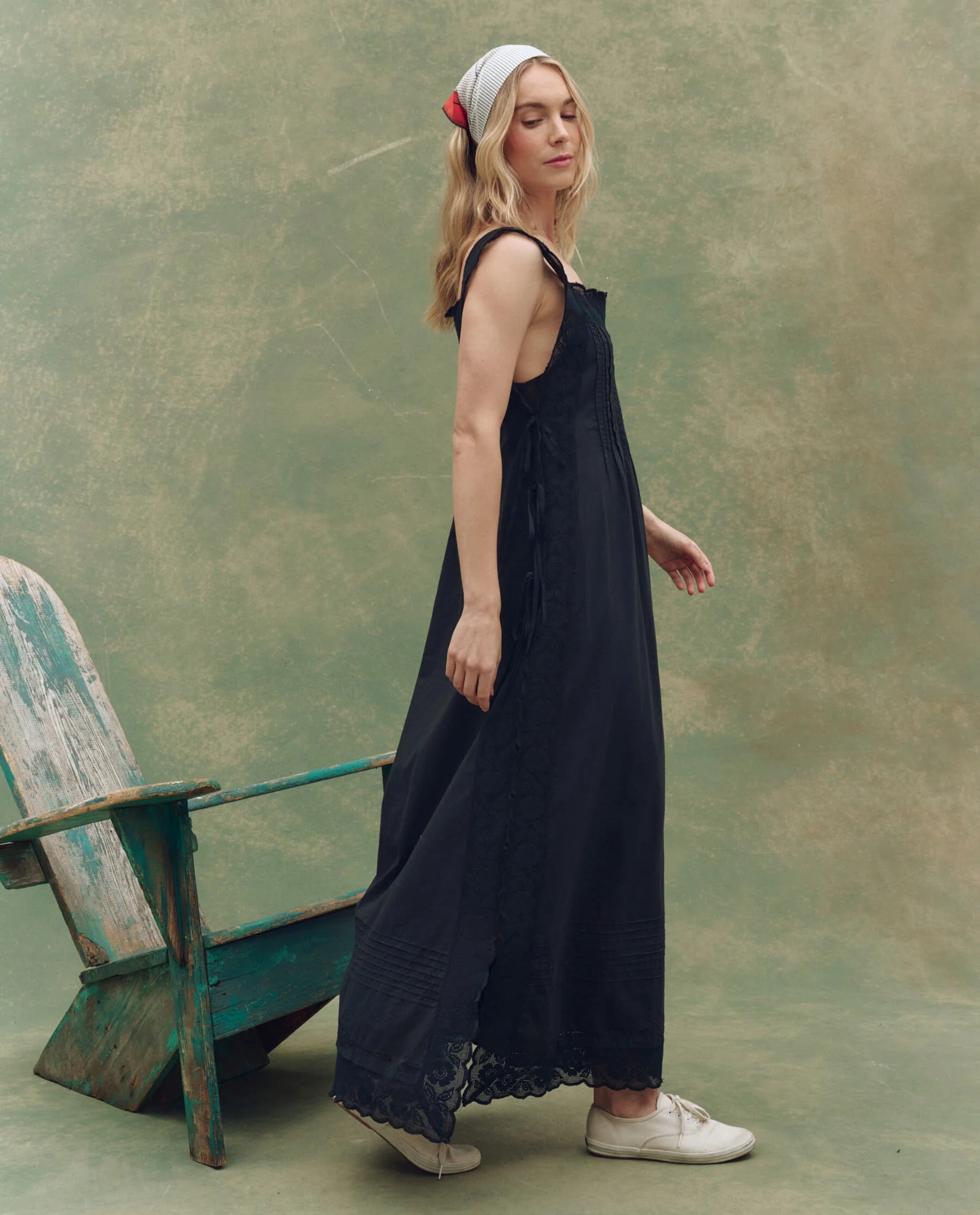 The Attic Lace Dress. -- Black