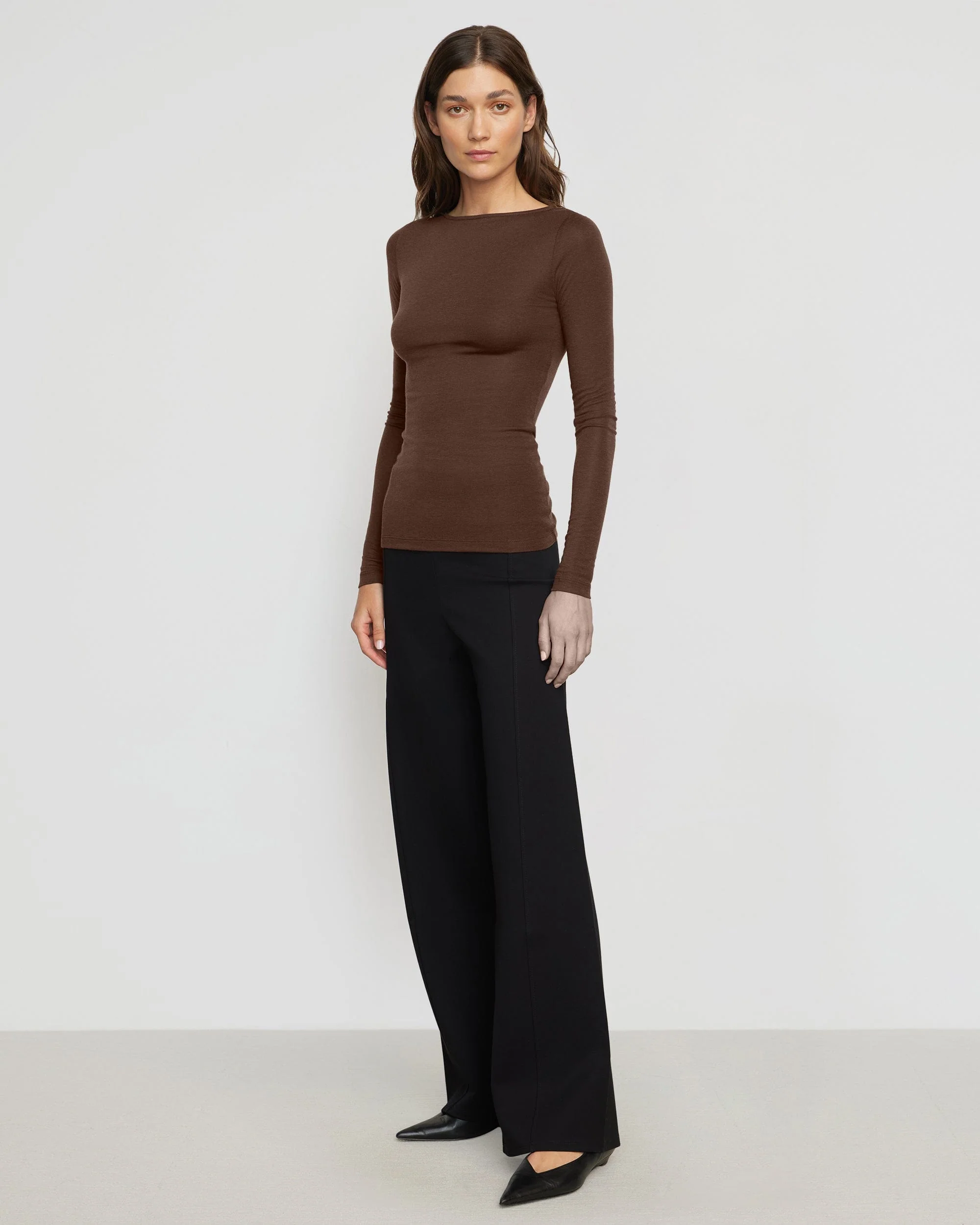 Lana Tencel-Wool Semi-Sheer Tee