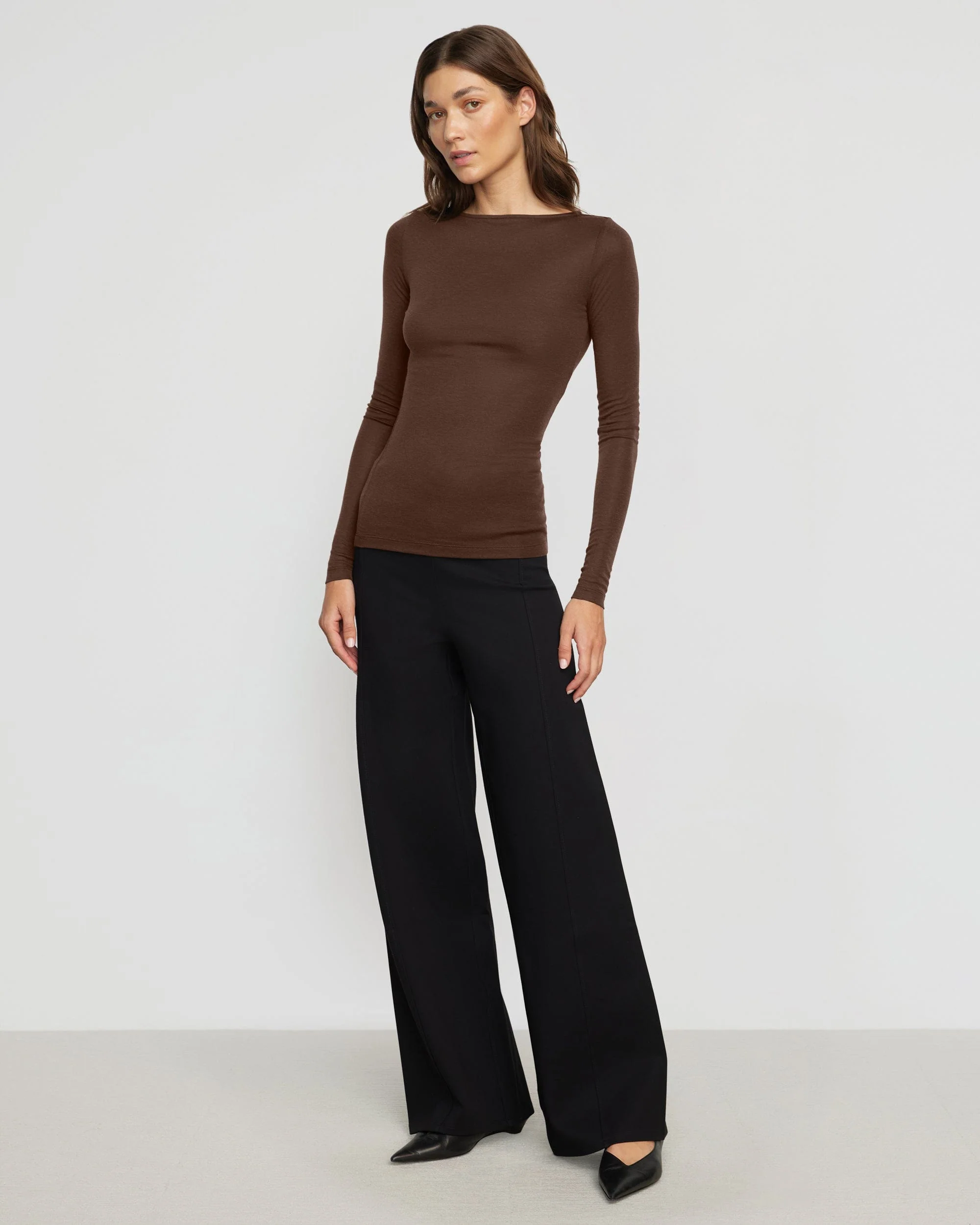 Lana Tencel-Wool Semi-Sheer Tee
