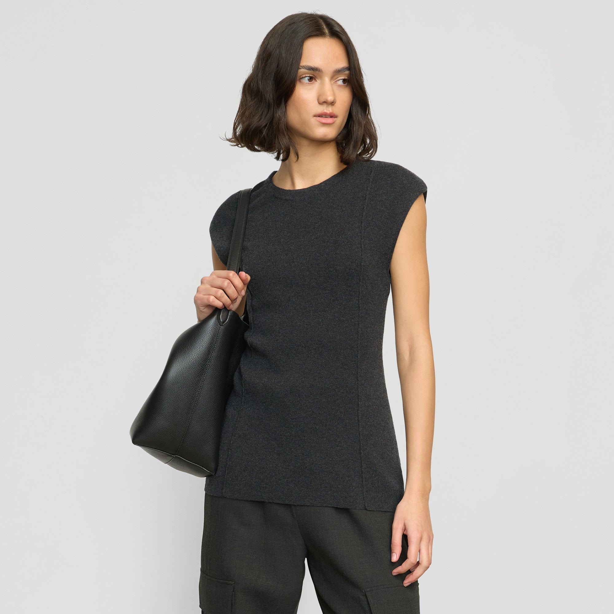 Alani Organic Cotton-Wool Knit Top