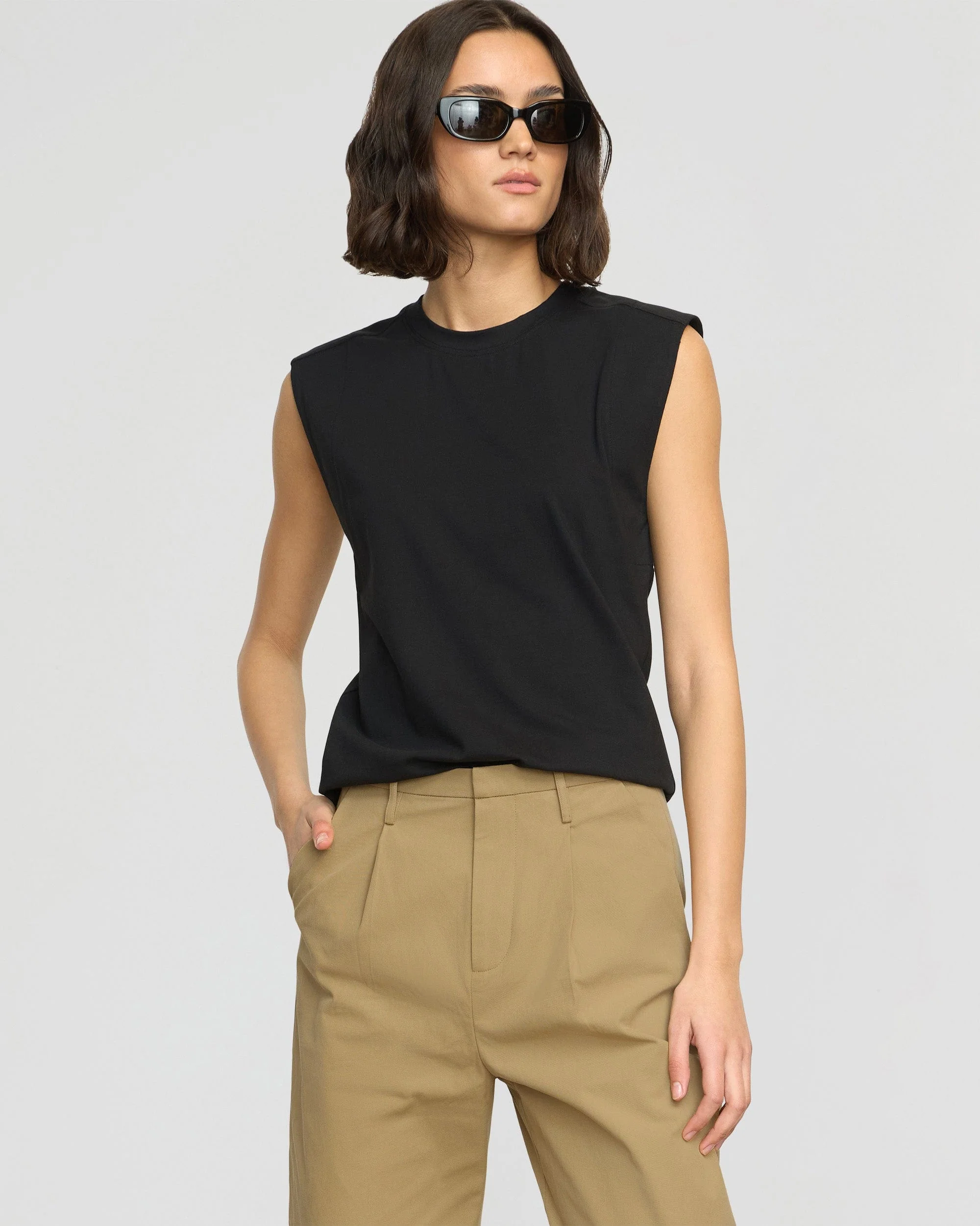 Nana Organic Cotton Structured Shoulder Tee