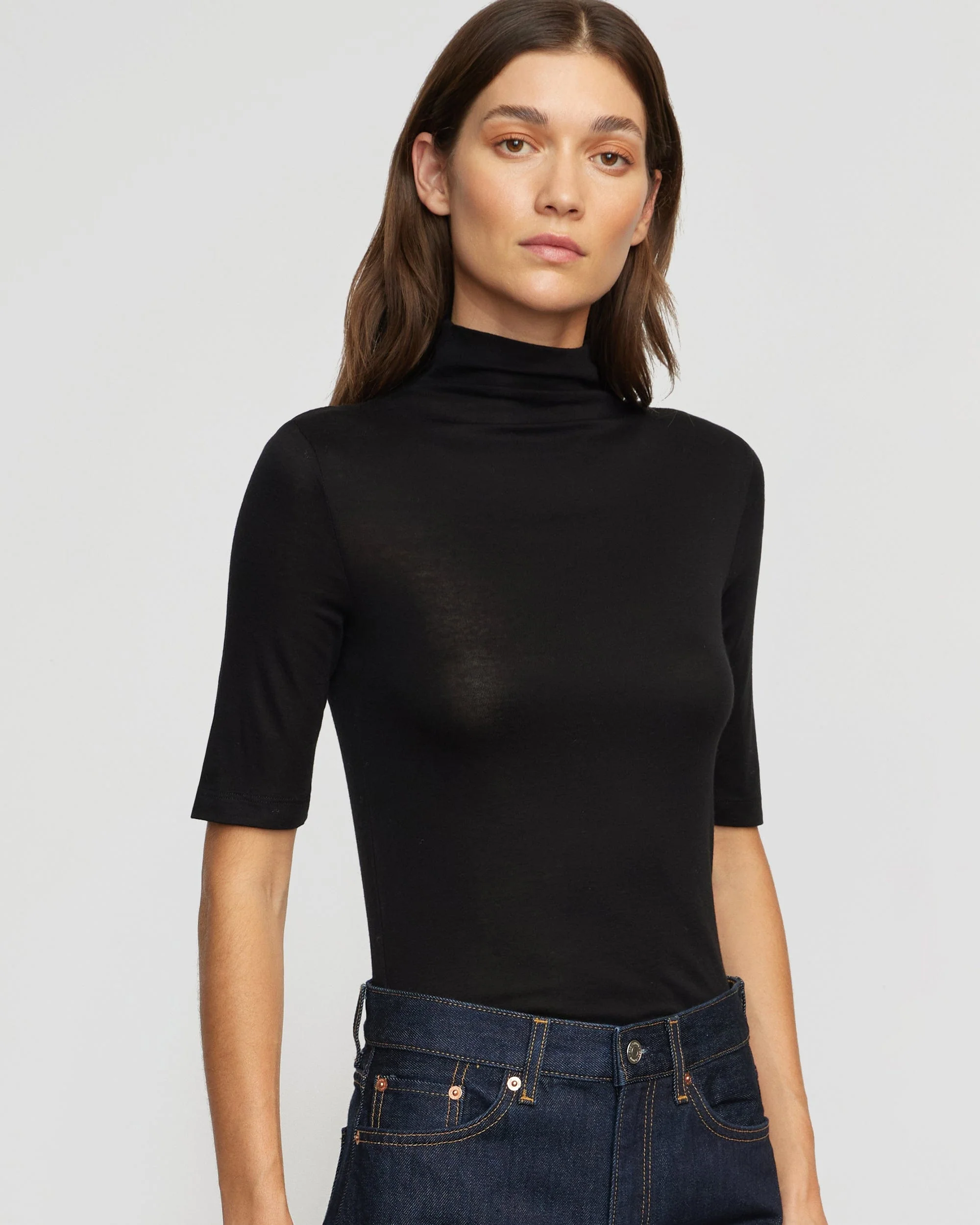 Gina Tencel-Wool Semi-Sheer Tee