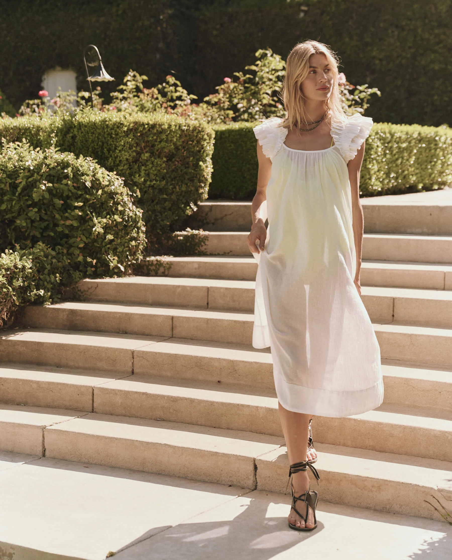 The Ruffle Coverup. -- White