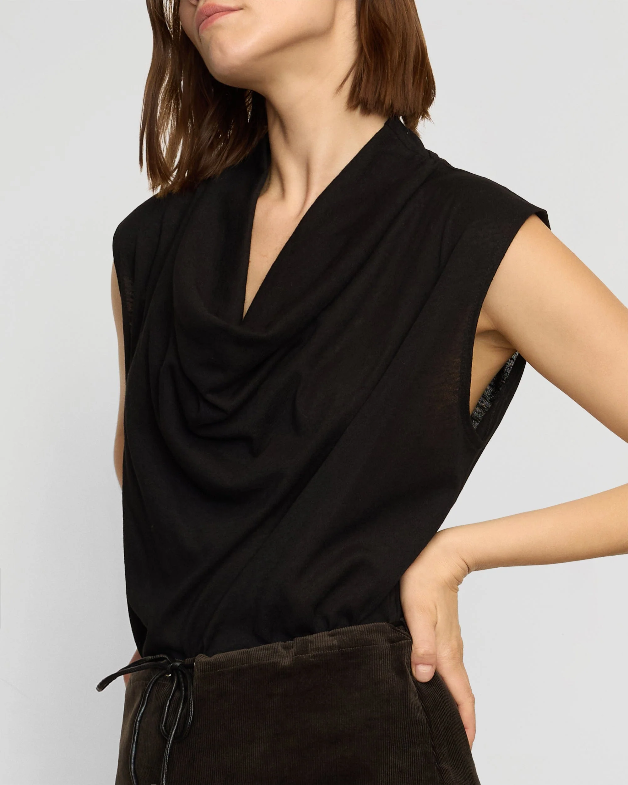 Ramona Cowl-Neck Tee