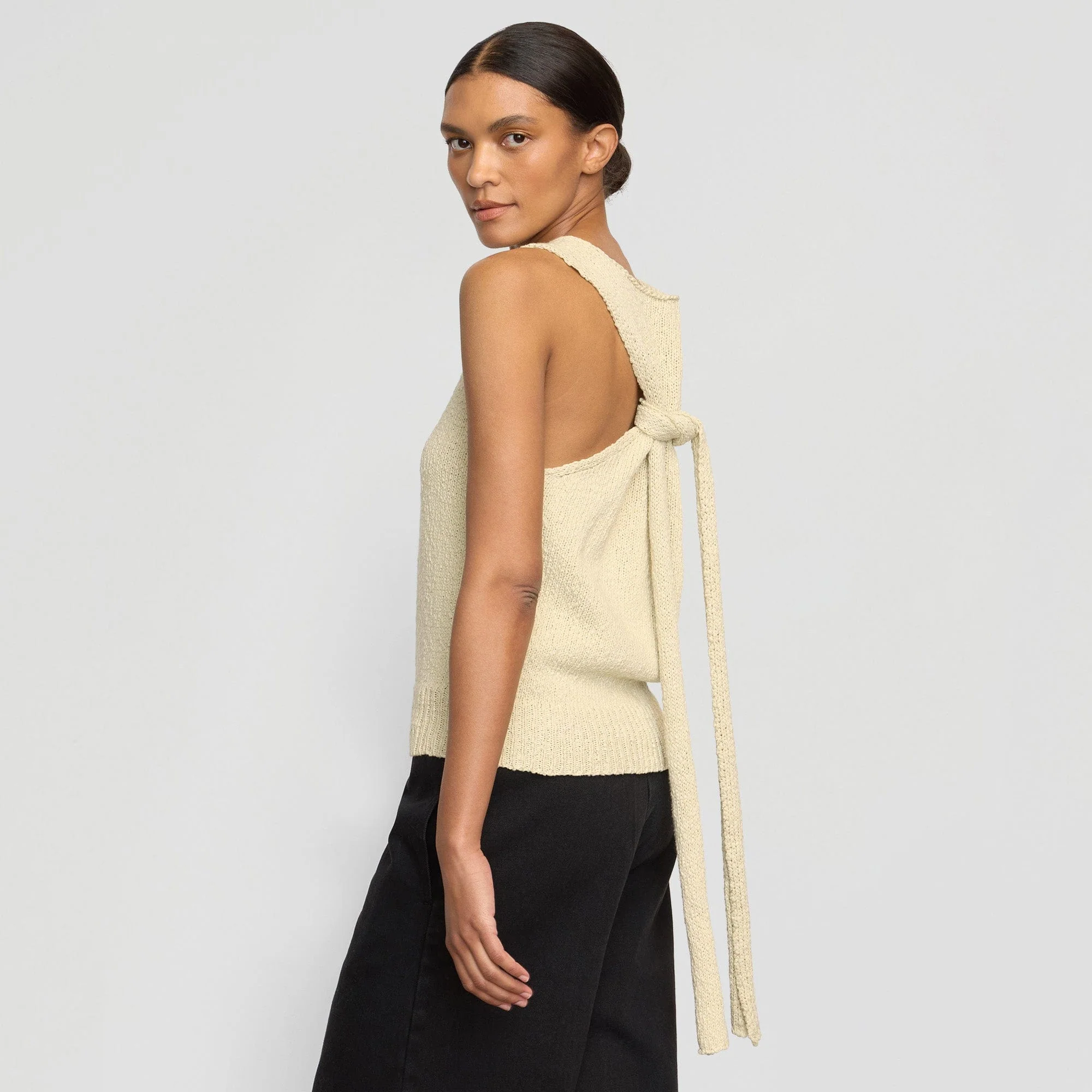 Arinna Tie-Racerback Organic Cotton Tank