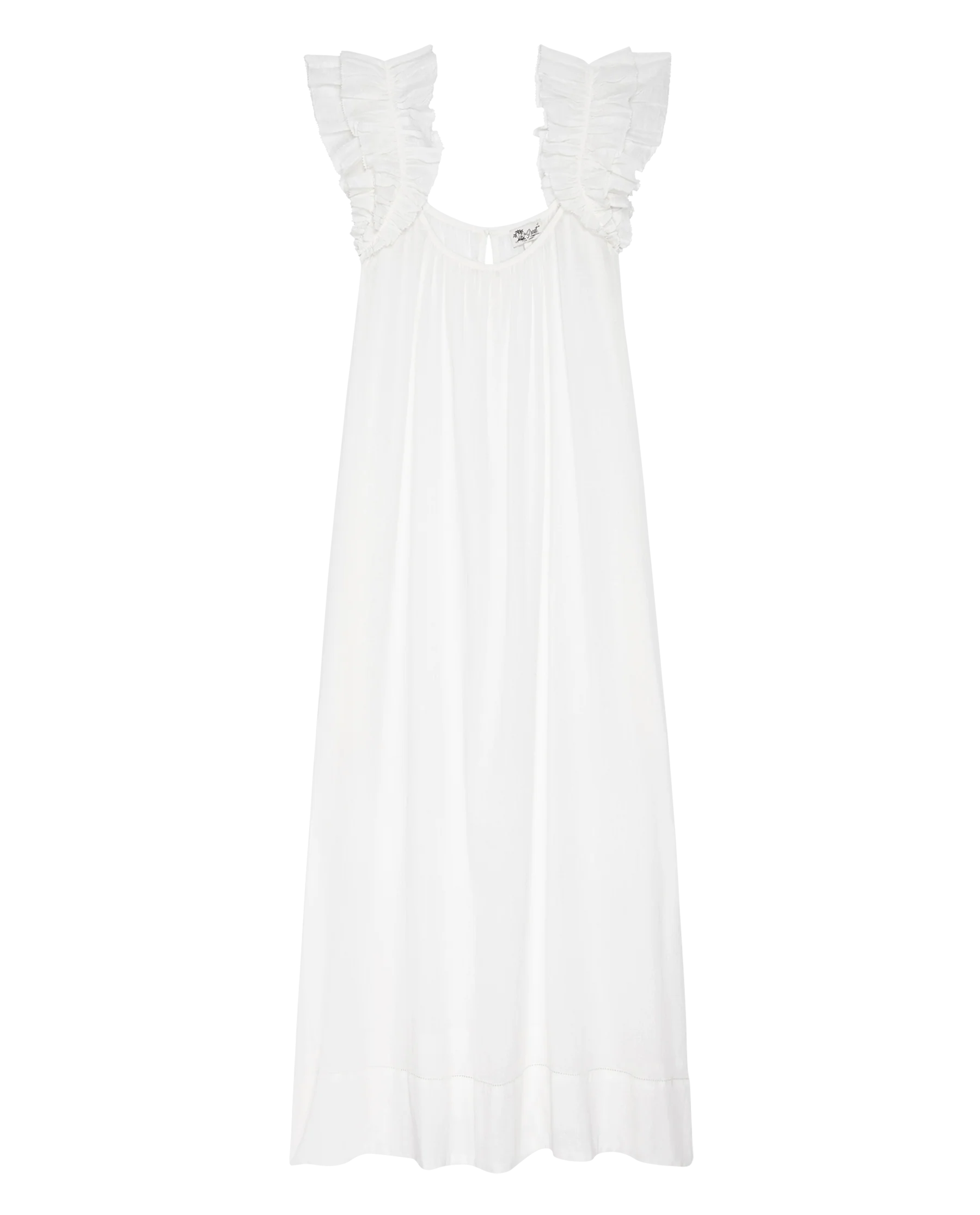 The Ruffle Coverup. -- White