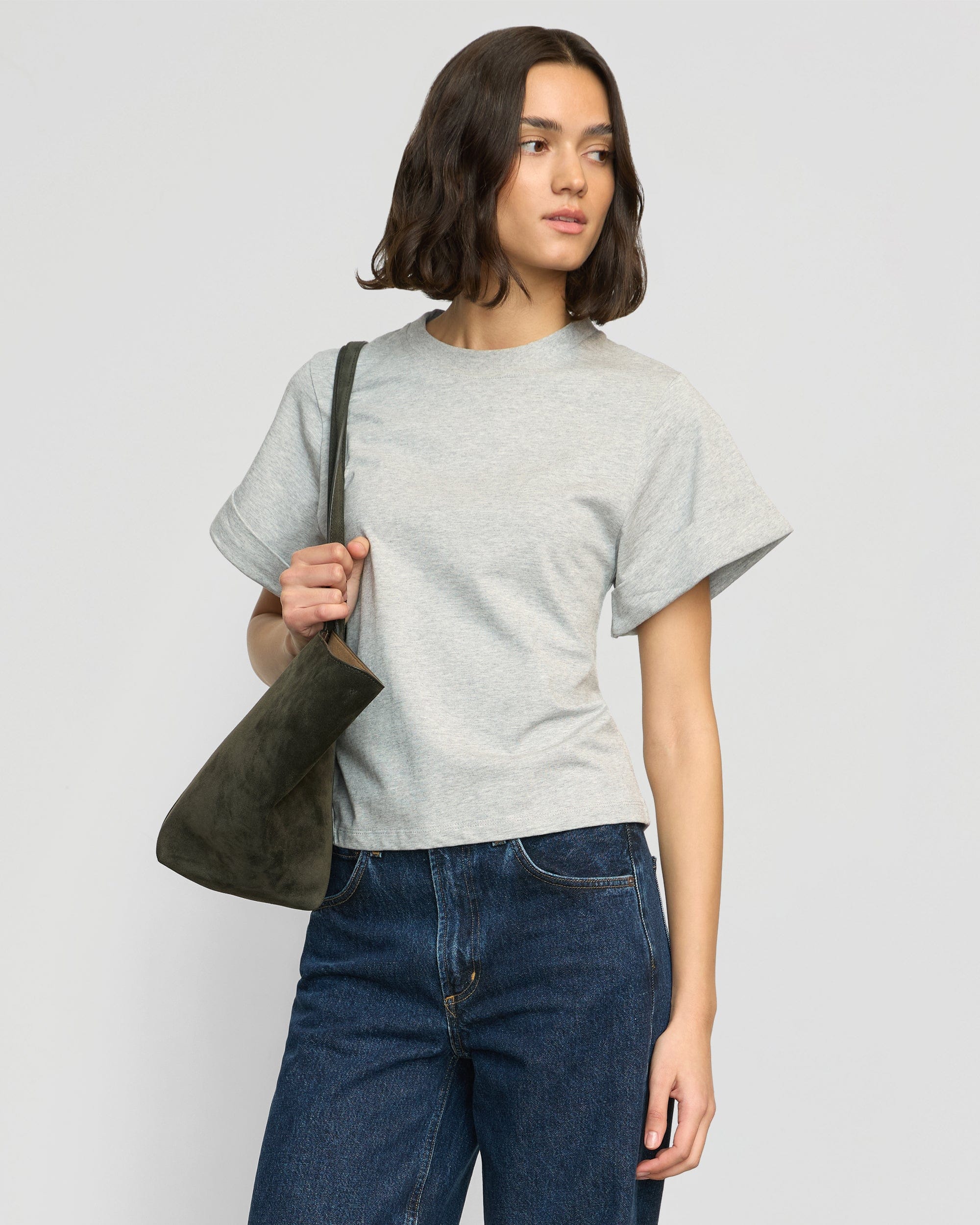 Terri Organic Cotton Structured-Cuff Tee