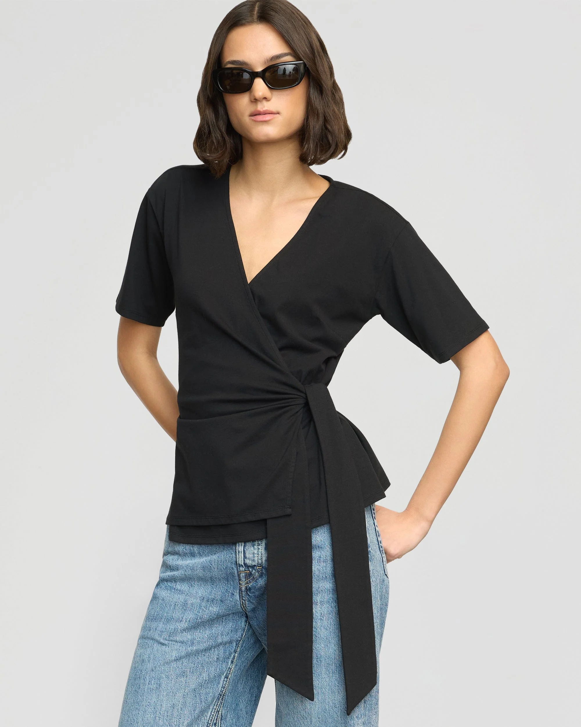 Sena Organic Cotton Wrap Tee