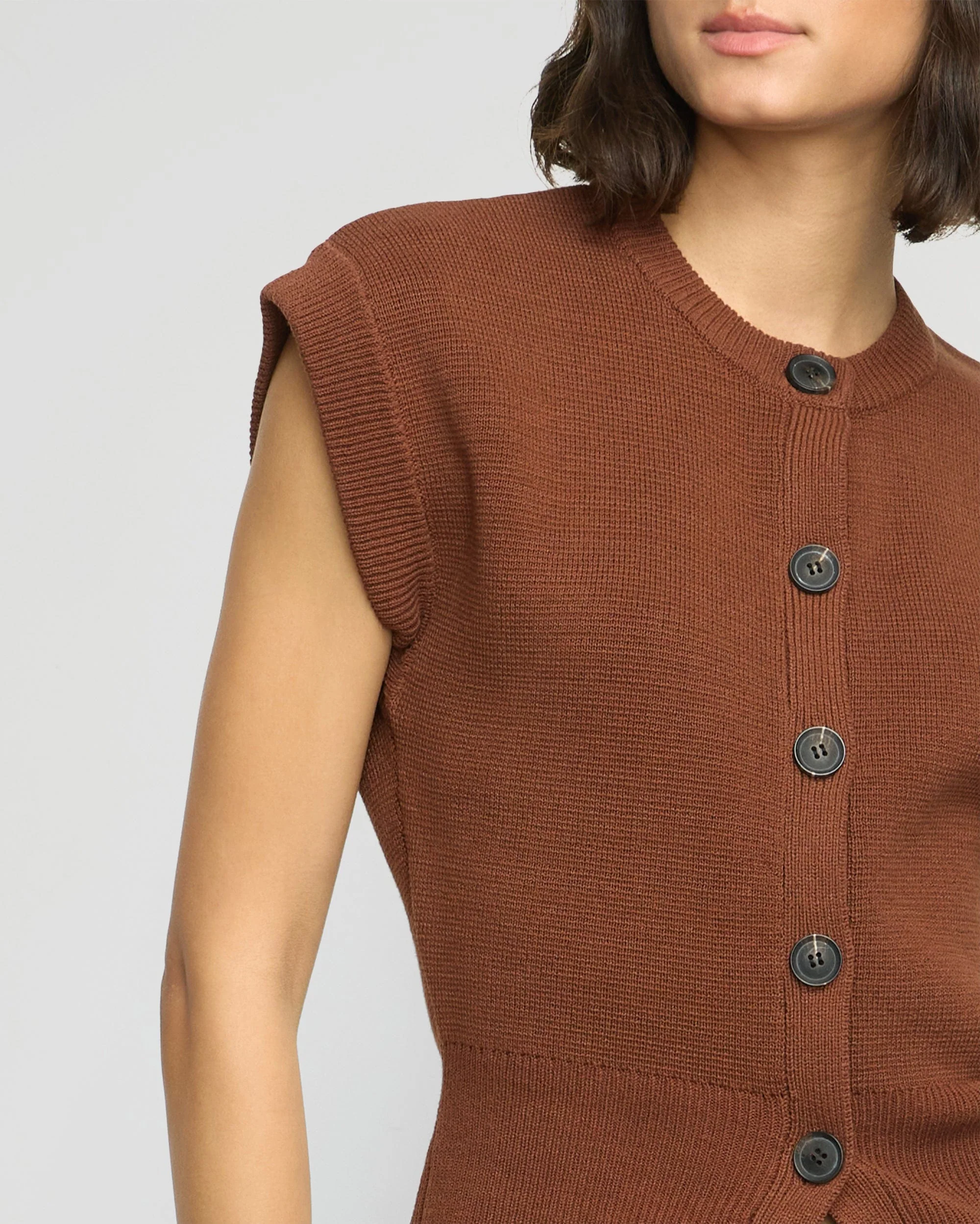 Solea Button Knit Vest