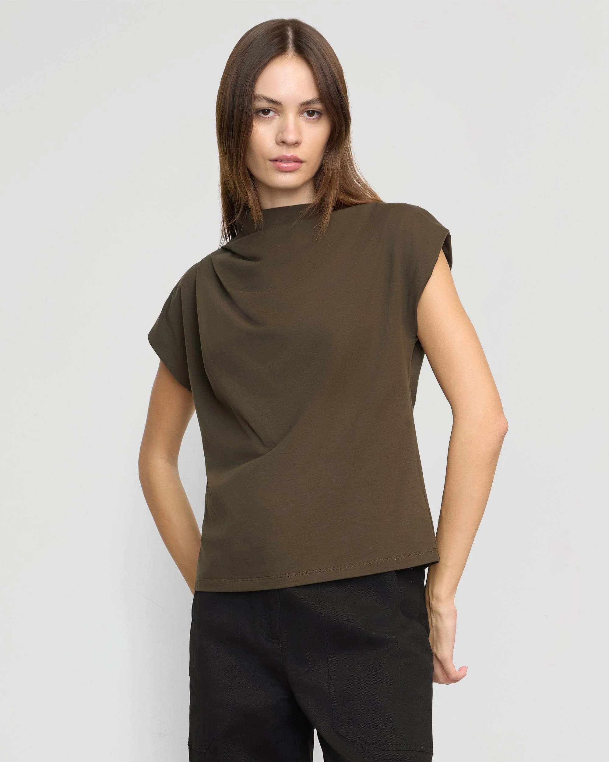 Kenny Asymmetric-Neck Tee