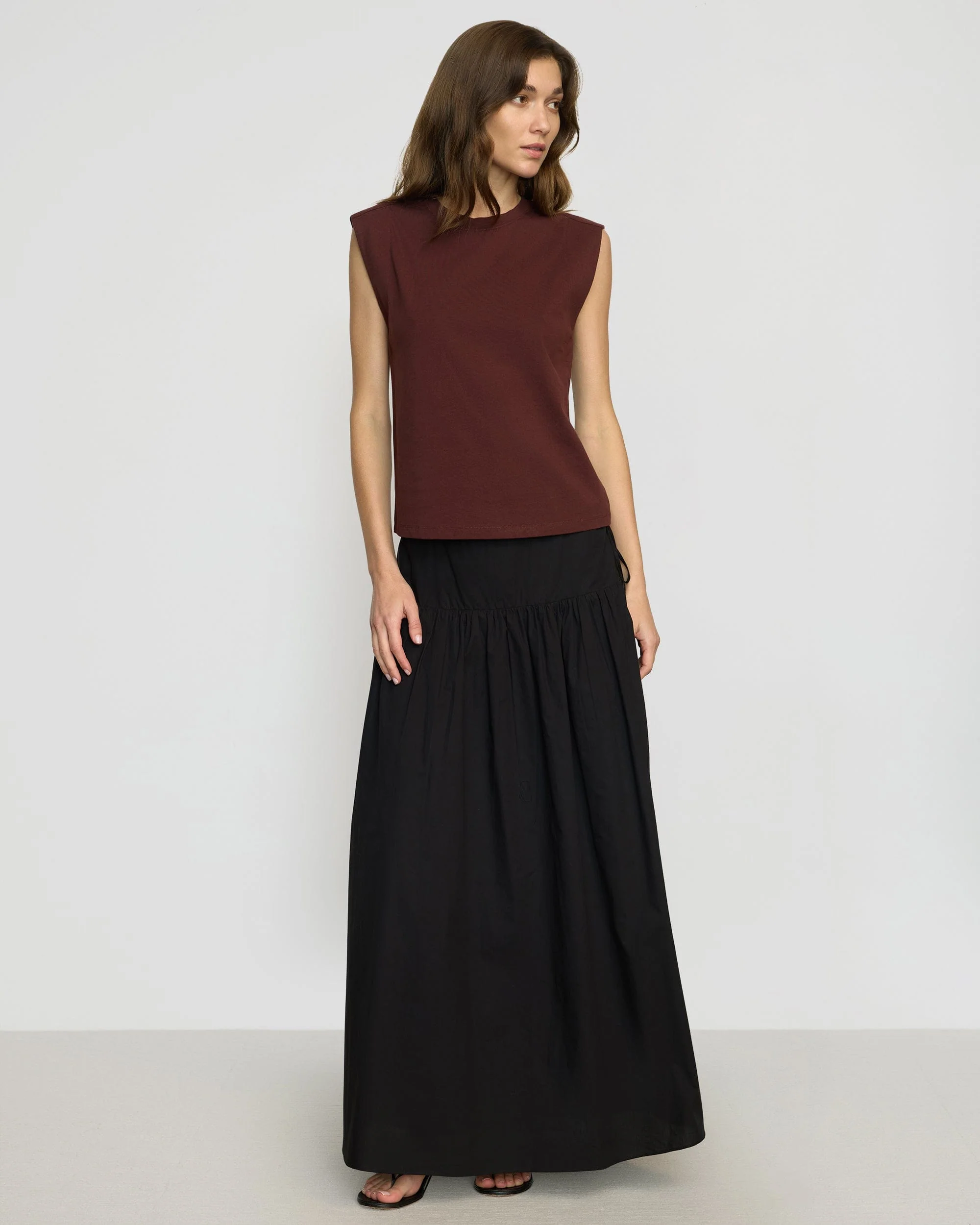 Nana Organic Cotton Structured-Shoulder Tee