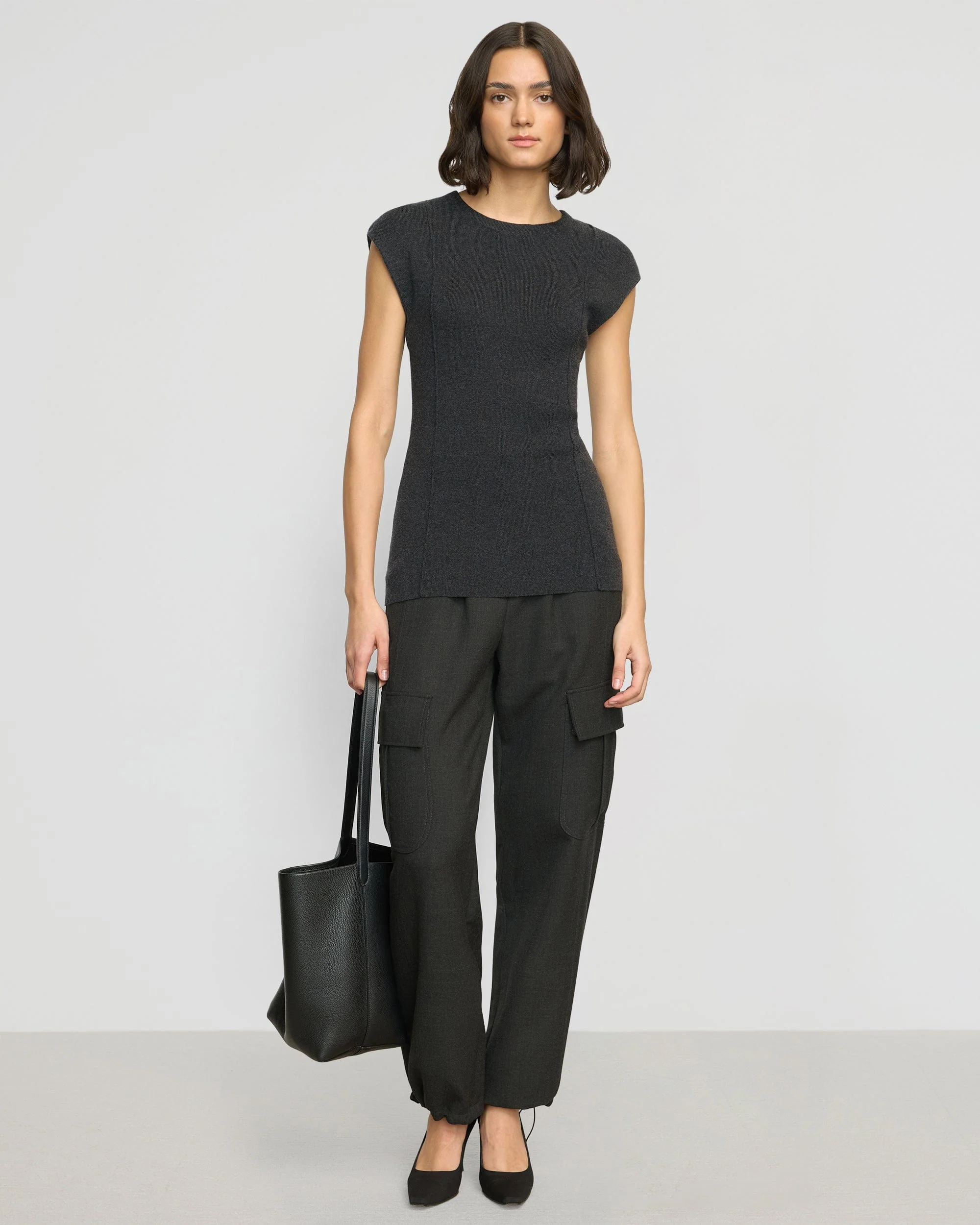 Alani Organic Cotton-Wool Knit Top