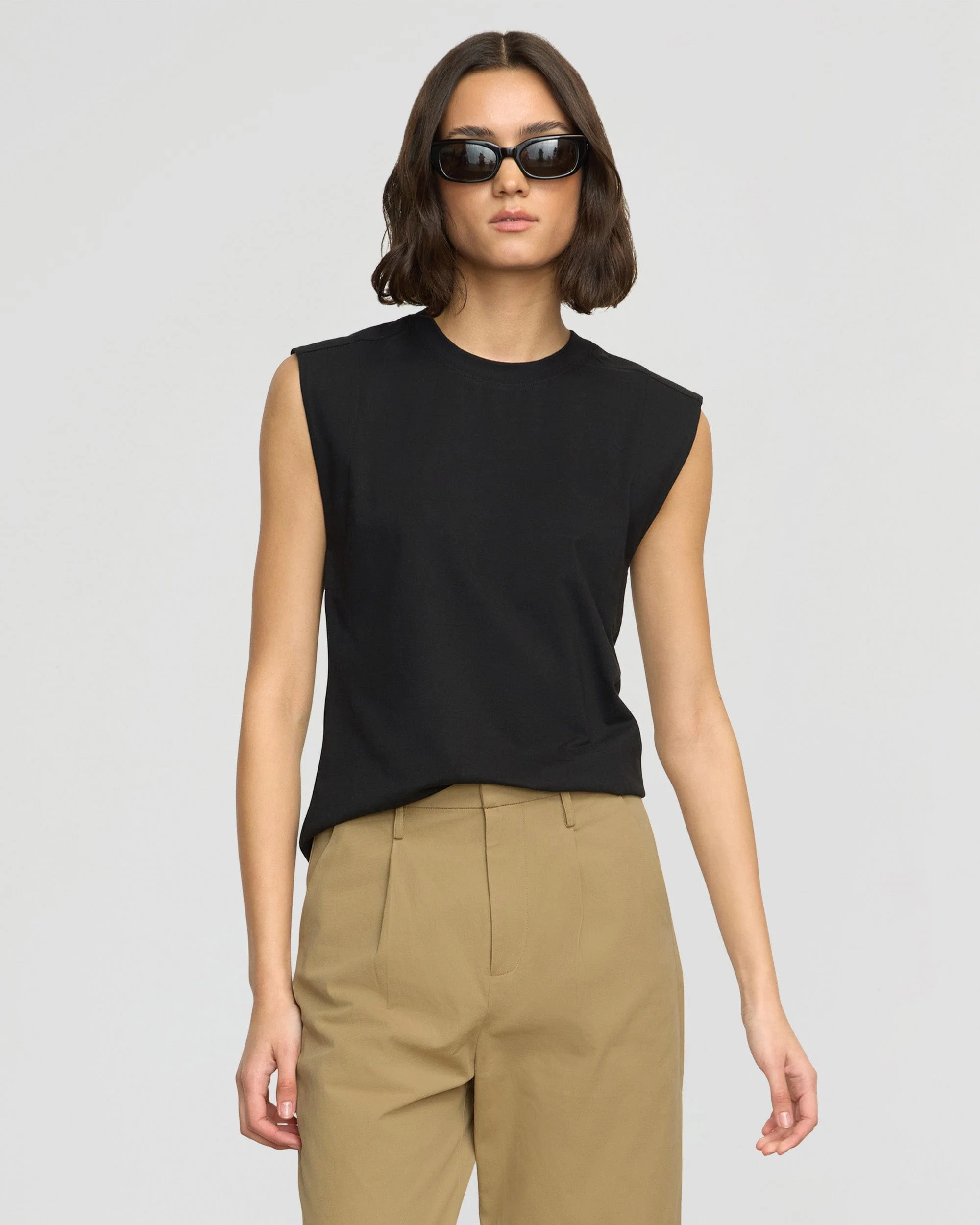 Nana Organic Cotton Structured Shoulder Tee