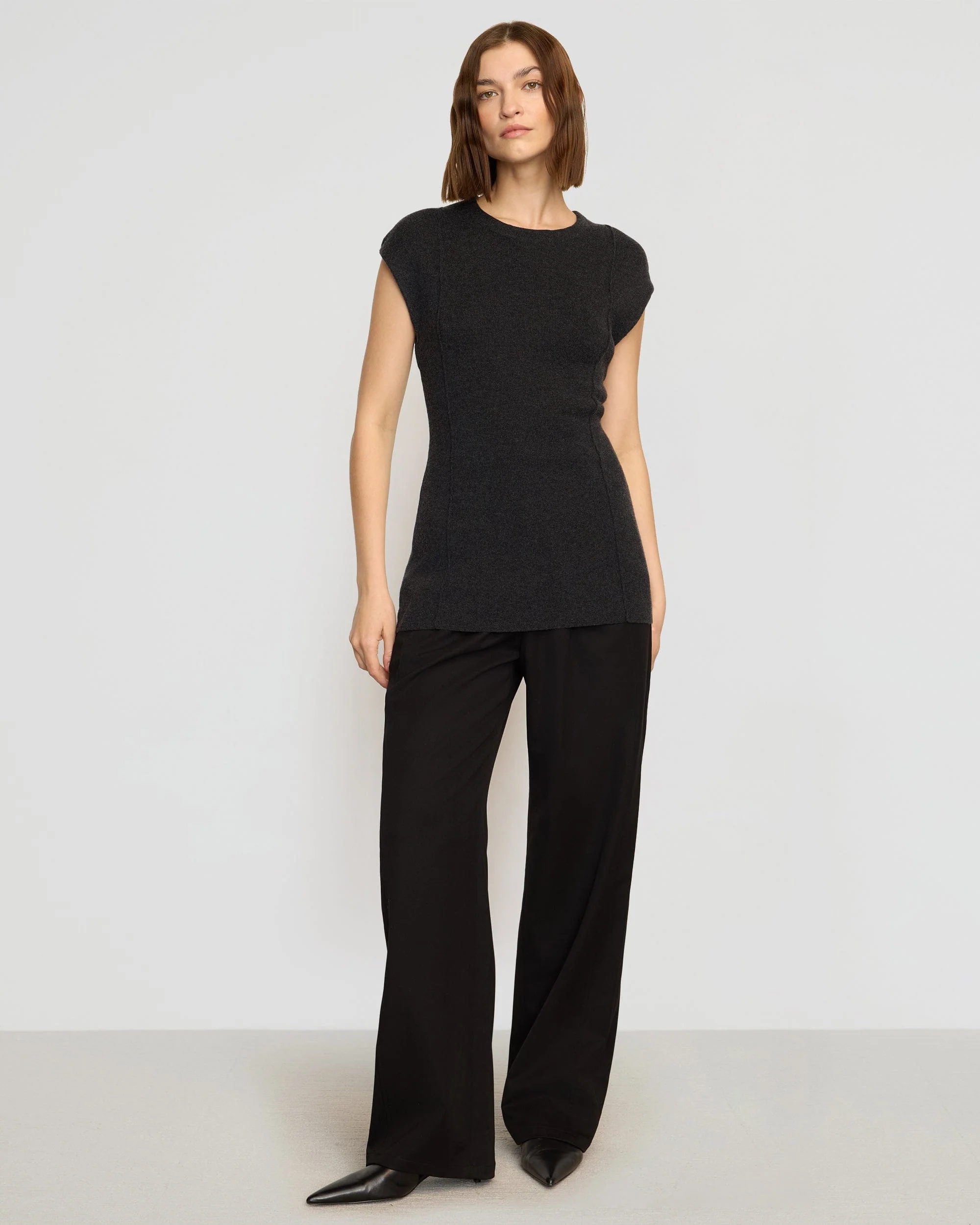 Alani Organic Cotton-Wool Knit Top