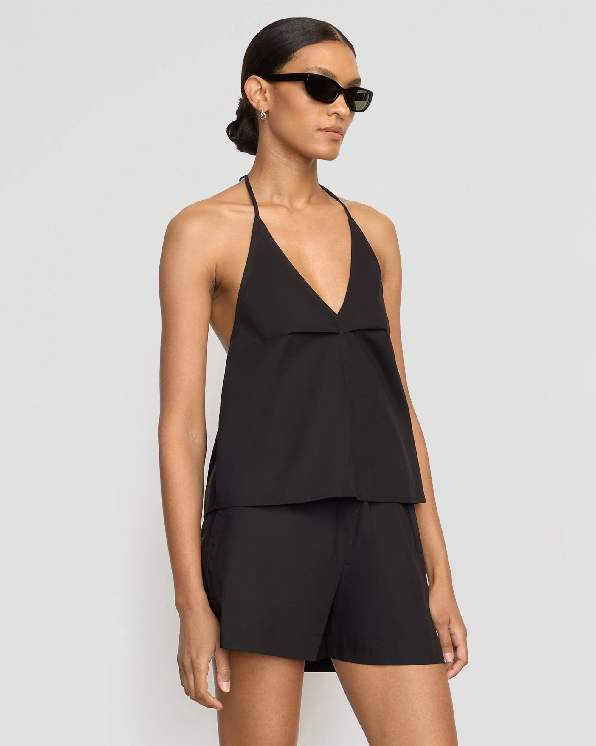 Vesna Organic Cotton V-Neck Halter Top