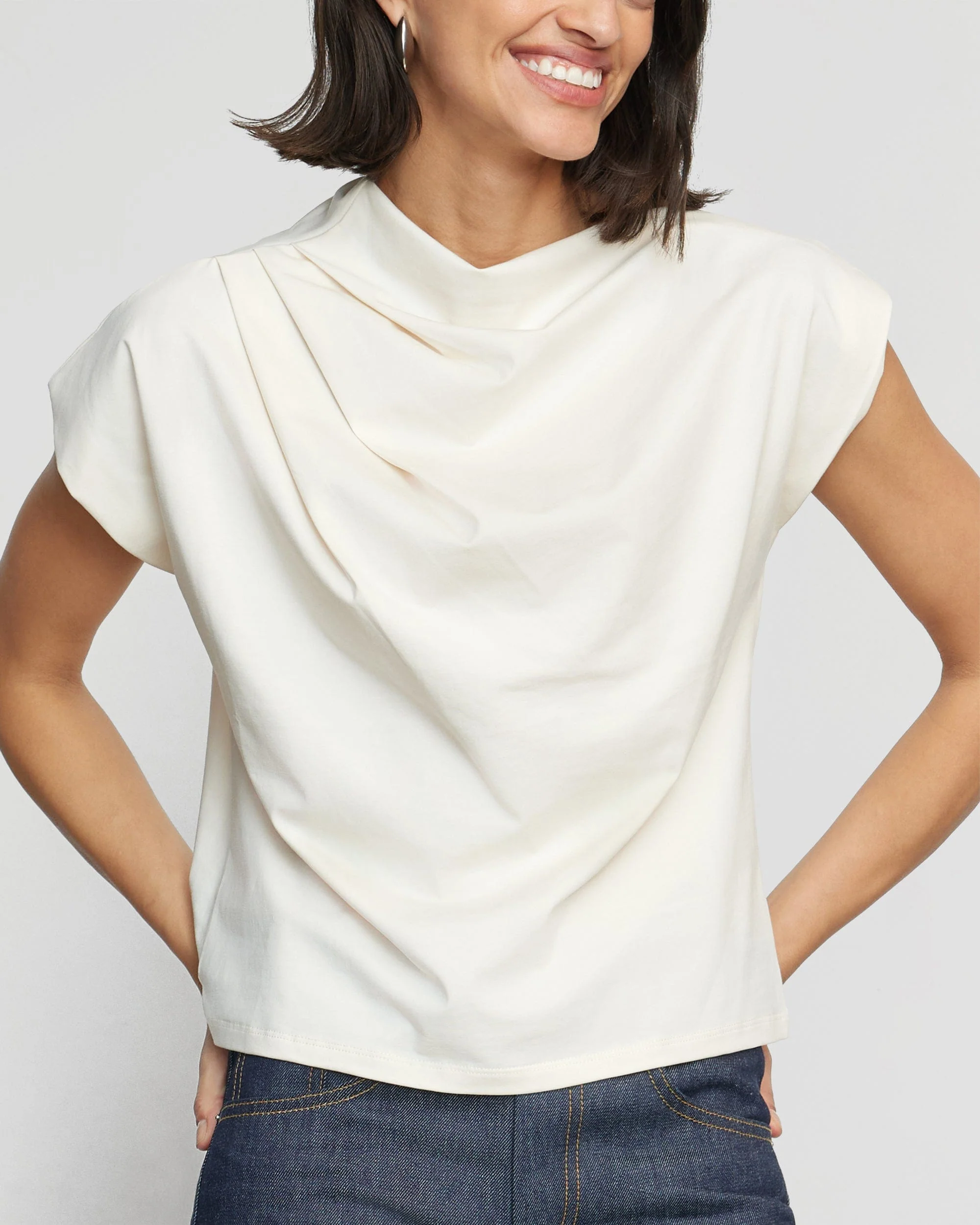 Kenny Asymmetric-Neck Tee