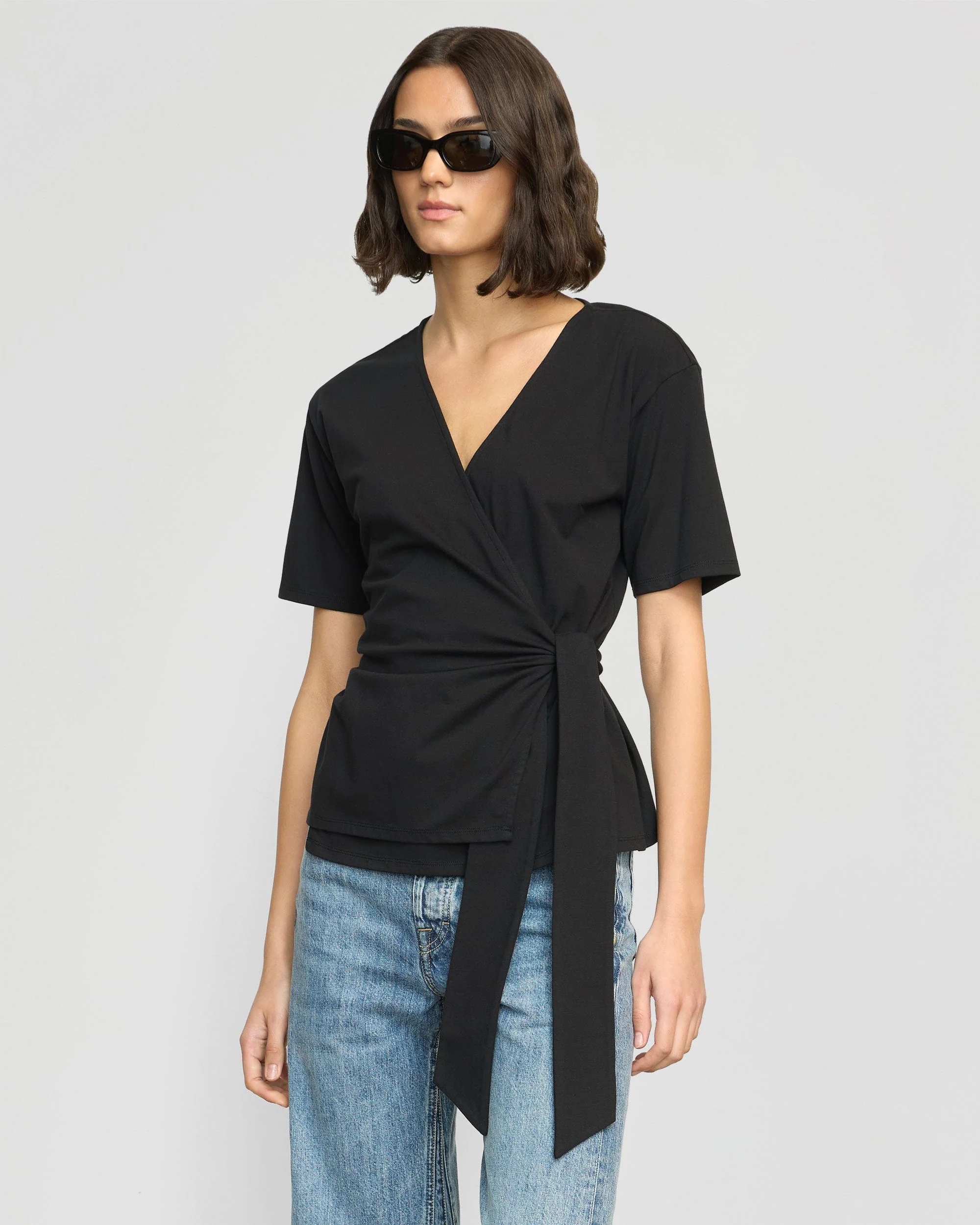 Sena Organic Cotton Wrap Tee