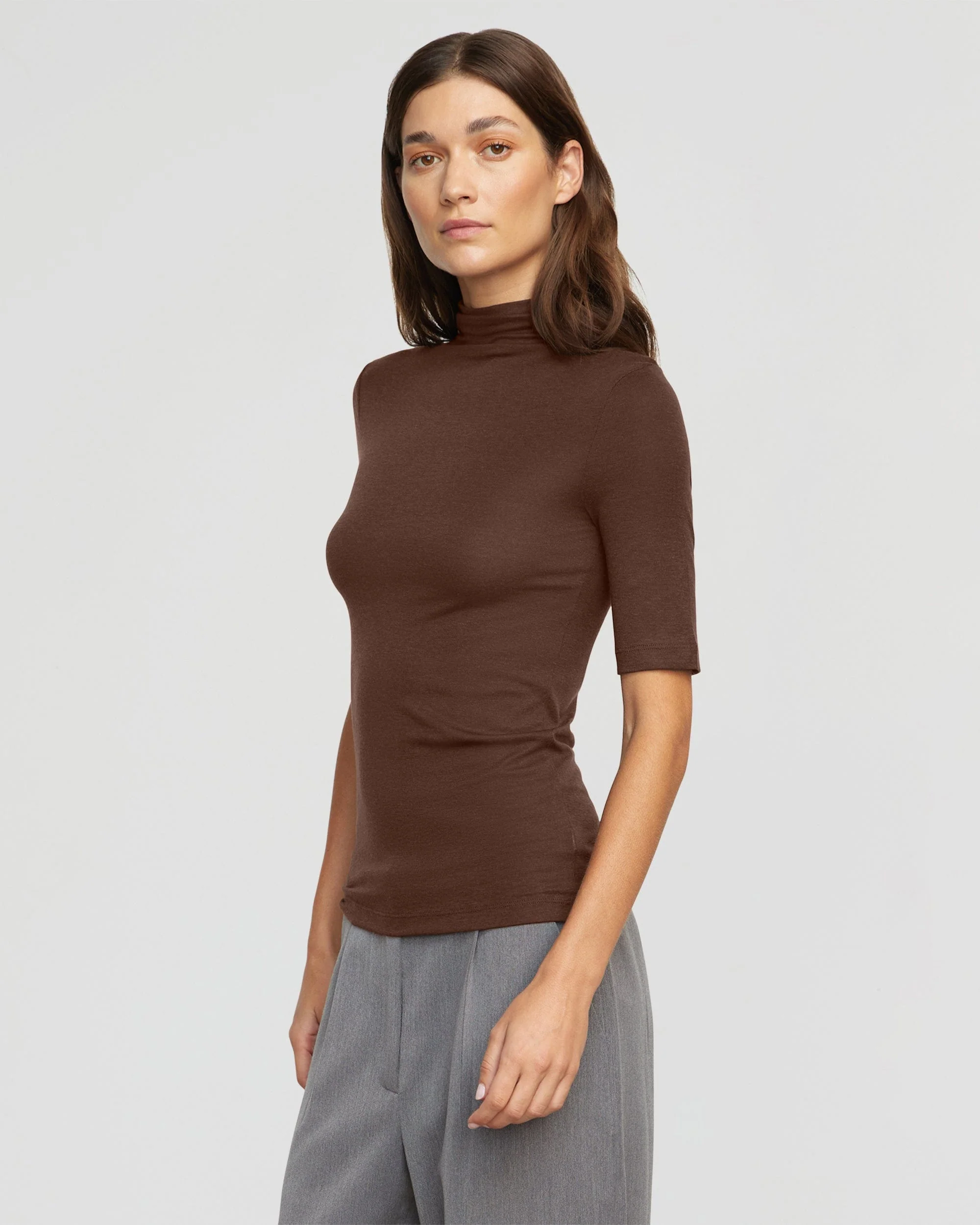 Gina Tencel-Wool Semi-Sheer Tee