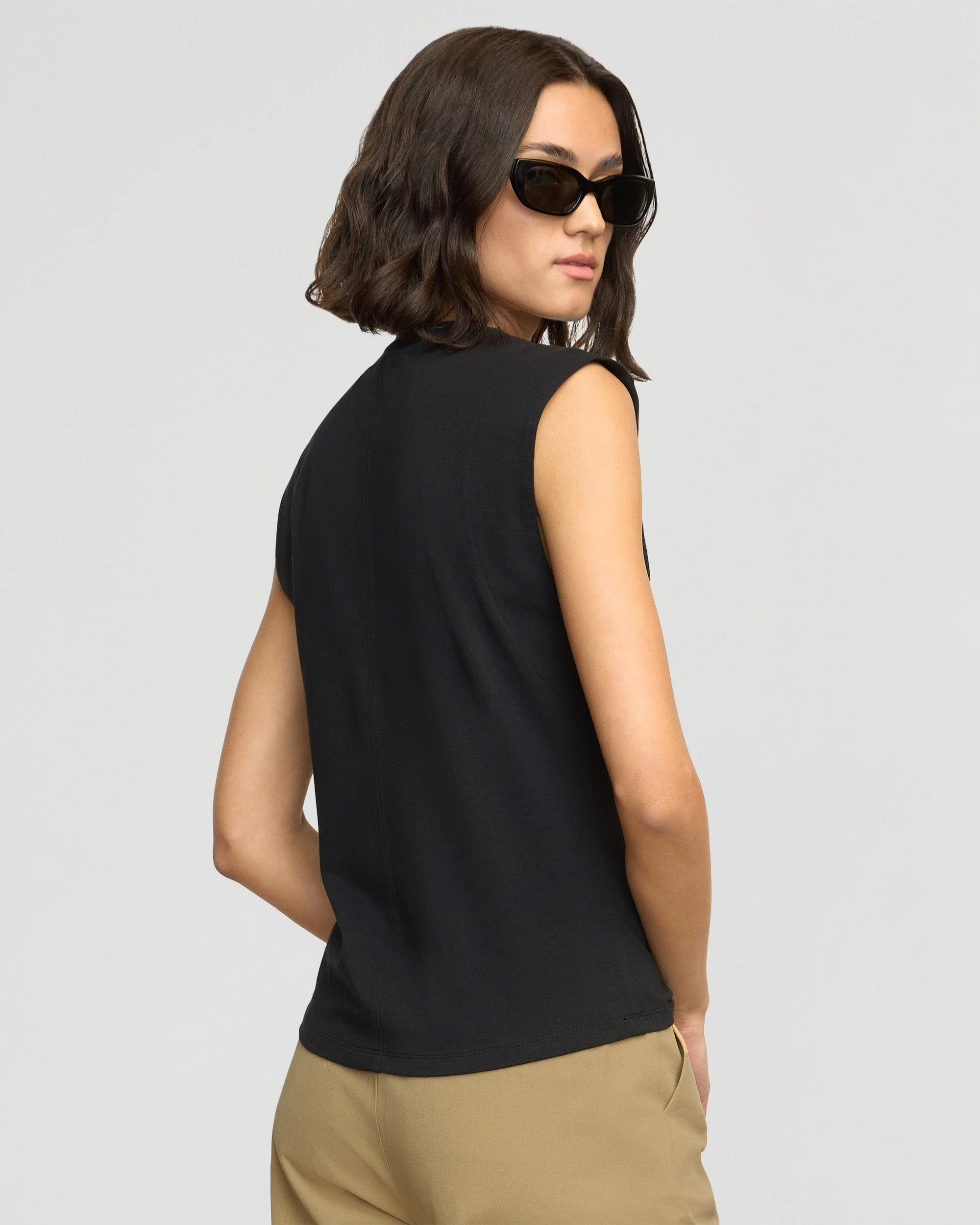 Nana Organic Cotton Structured Shoulder Tee
